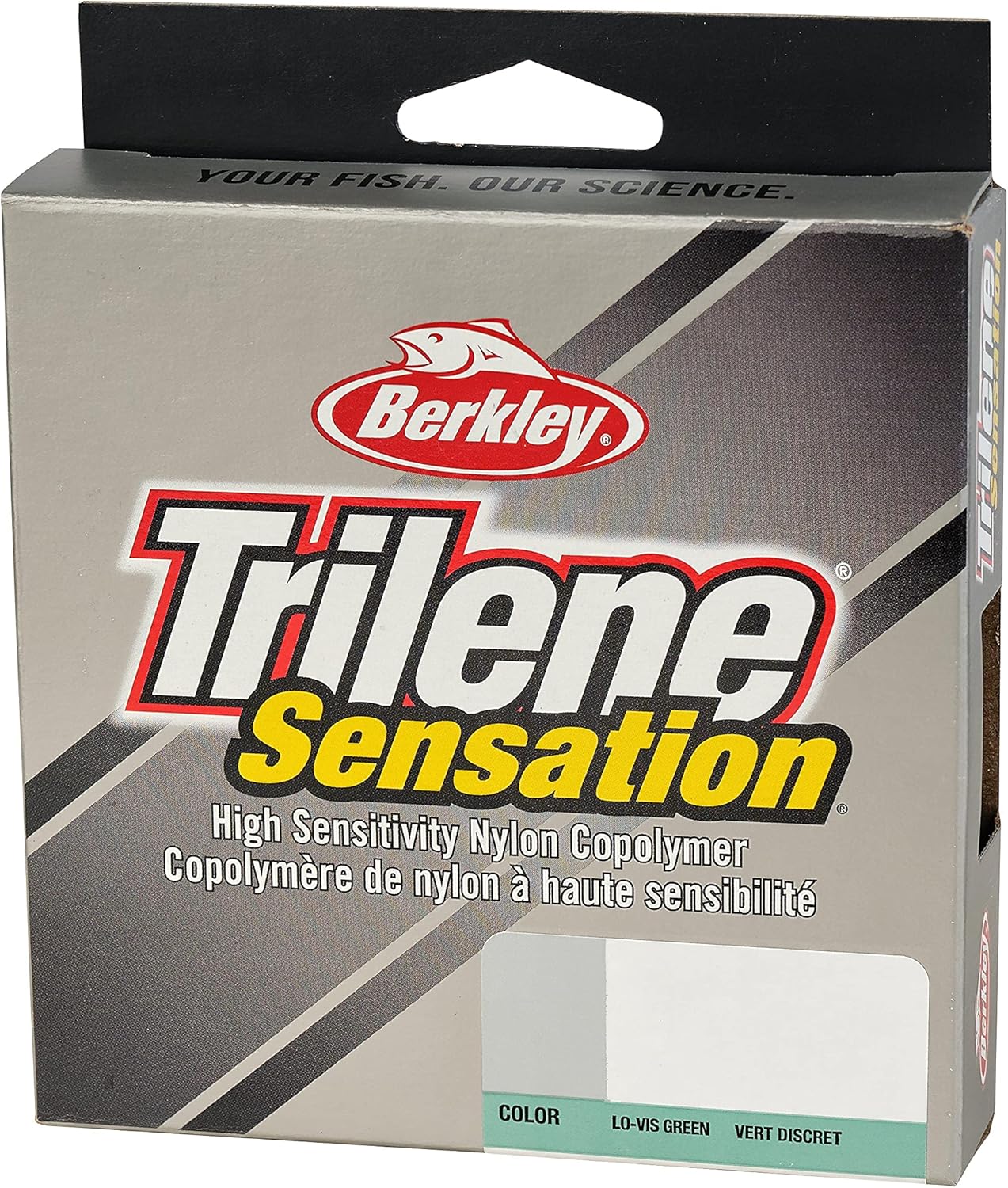 Berkley Trilene® Sensation, Low-Vis Green, 4lb | 1.8kg Monofilament Fishing Line, Suitable for Freshwater Environments