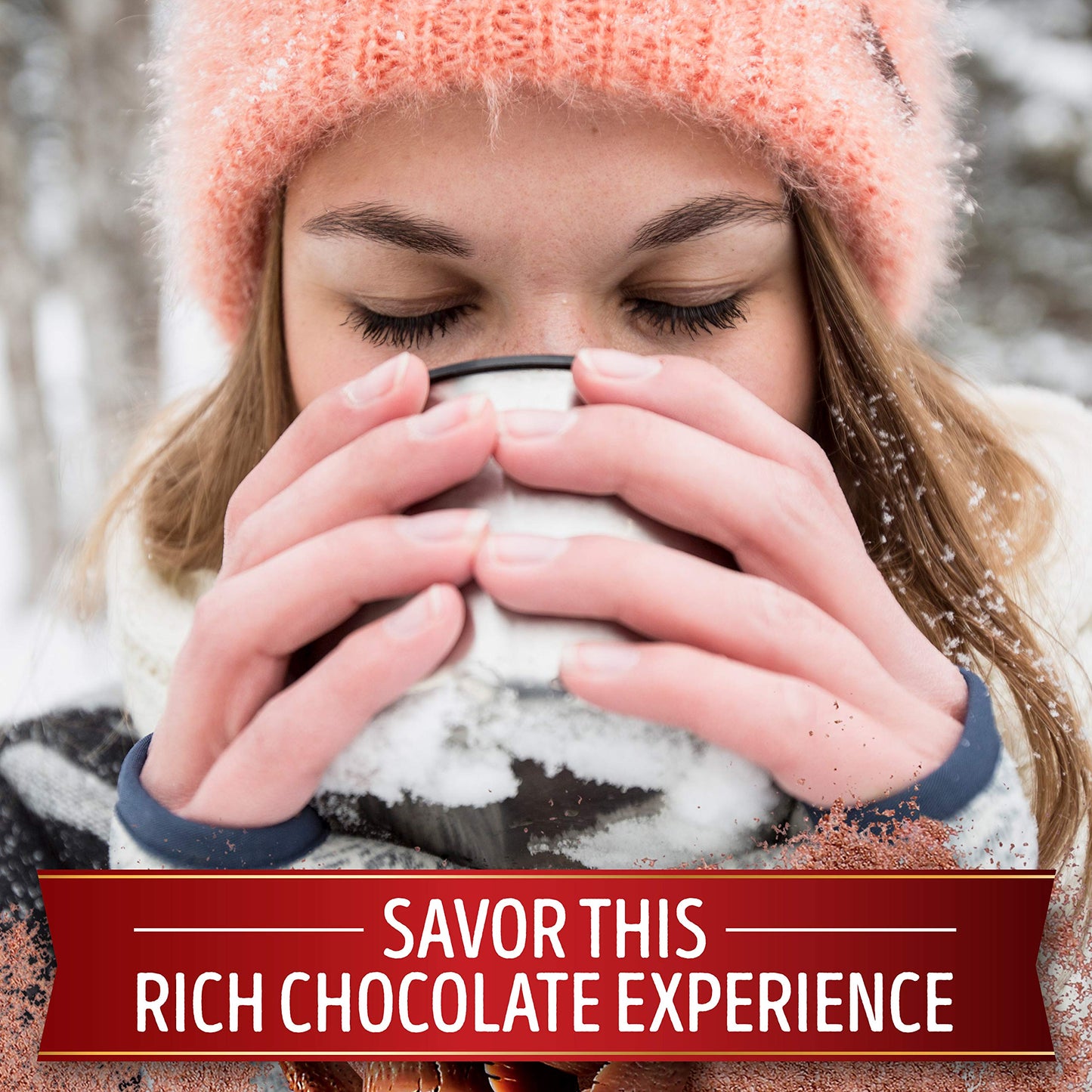 SWISS MISS Milk Chocolate Flavored Hot Cocoa Mix, 38.27 OZ Square Canister