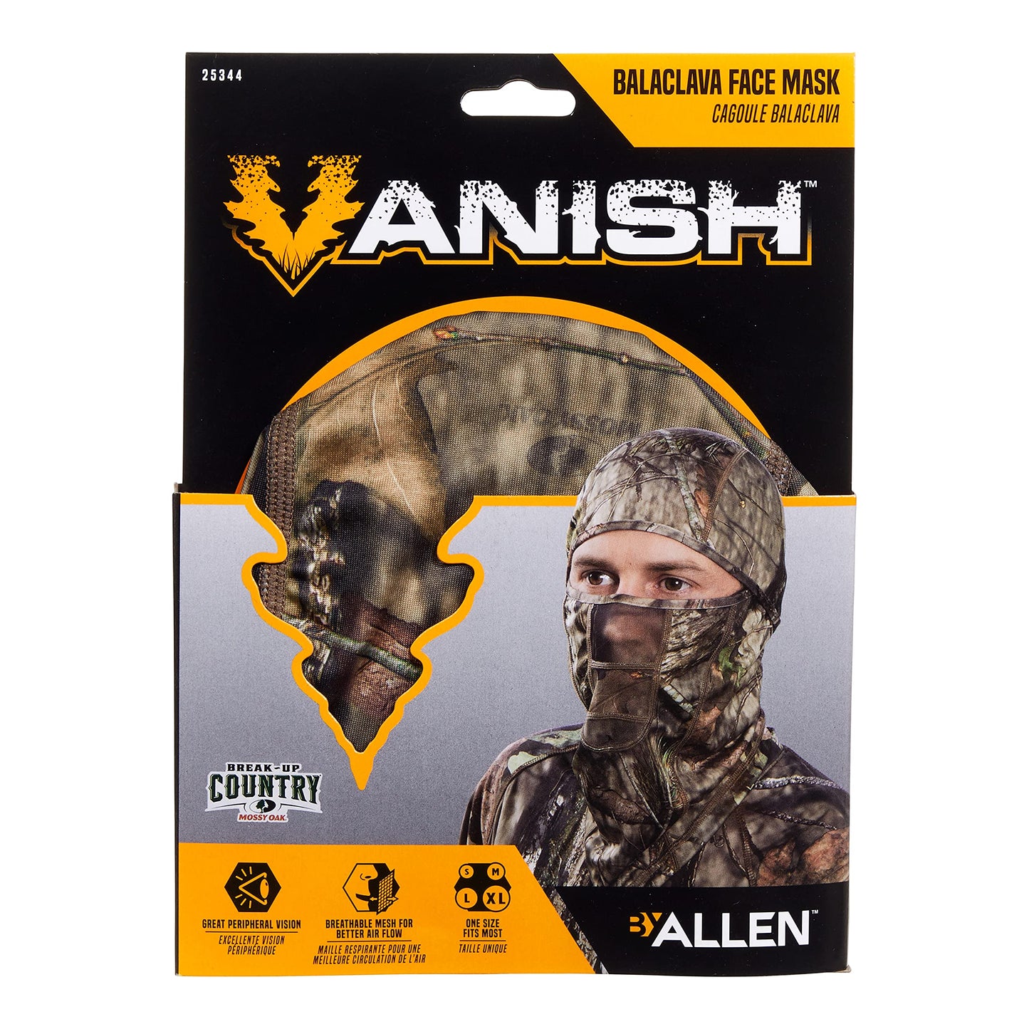 Allen Company Vanish Stretch Fit Camouflage Balaclava, Camo Hunting Face Cover