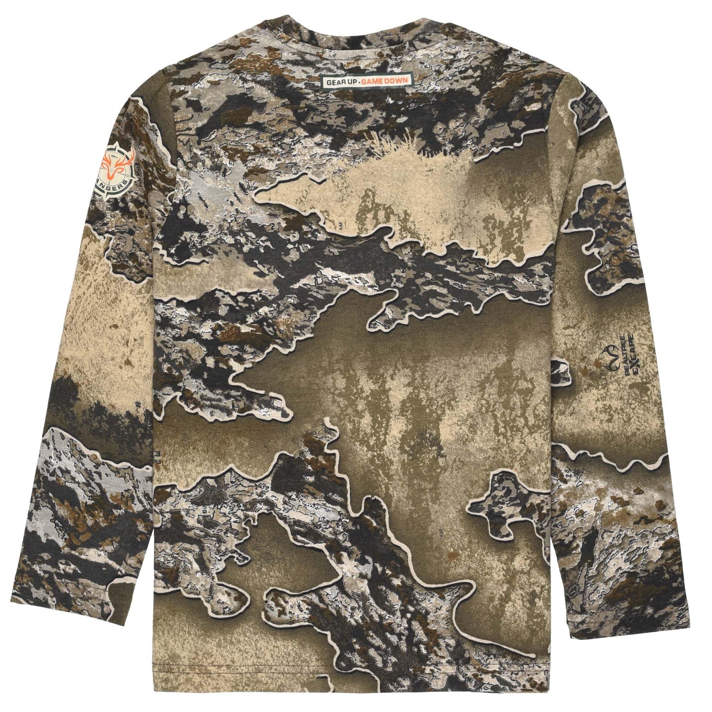 Realtree and Mossy Oak Authentic Youth Camouflage Pattern Long Sleeves Crewneck Tee Shirts for Kids