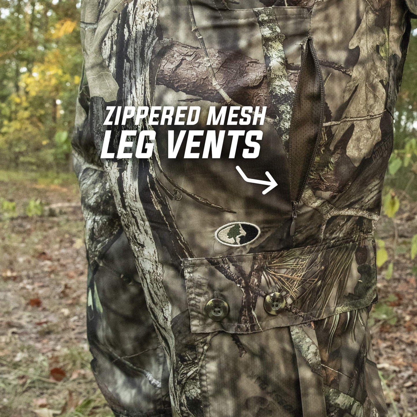 Mossy Oak Men's Lightweight Camo Hunting Pants Tibbee