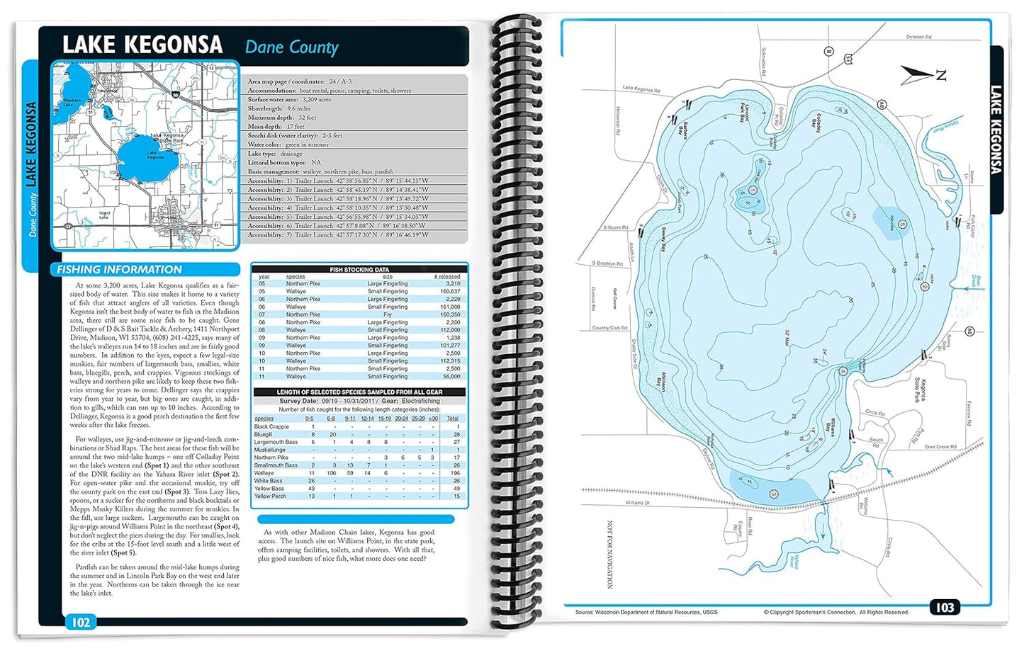 Southern Wisconsin Fishing Map Guide