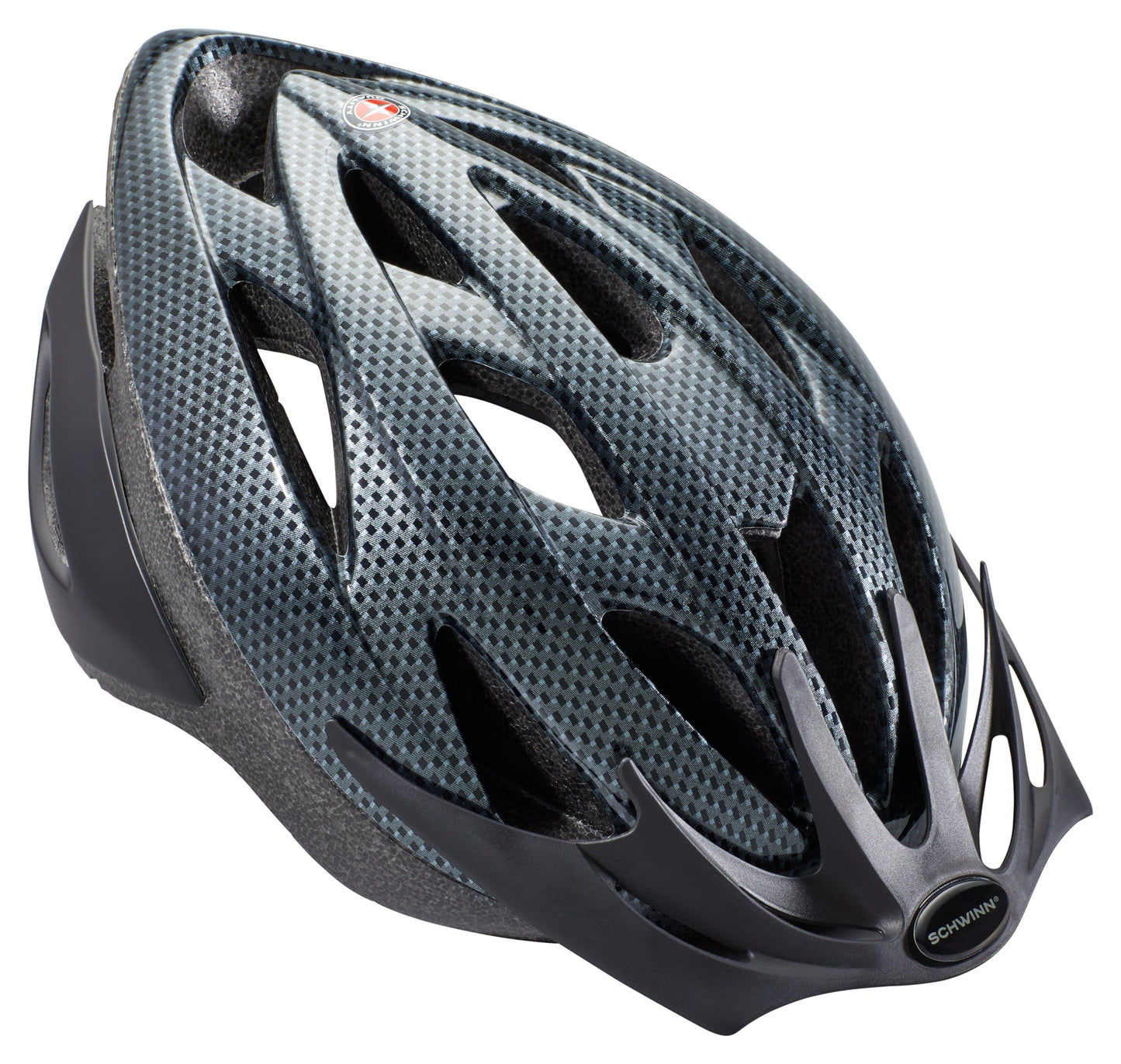 Schwinn Thrasher Helmet for Kids, Carbon, Size 55 - 58 cm, for Kids 8-14, Lightweight Microshell, Adjustable Dial and Straps, Interior Padding, 20 Air Vents, Removable Visor, Helmet for Boys and Girls