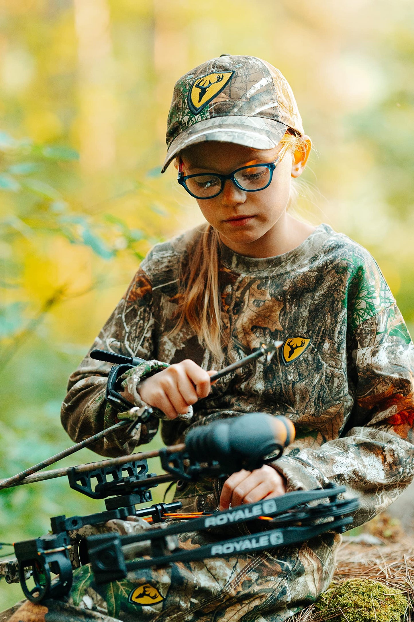 Shield Series Youth Fused Cotton Shirt with Long Sleeves, Youth Camouflage Shirt
