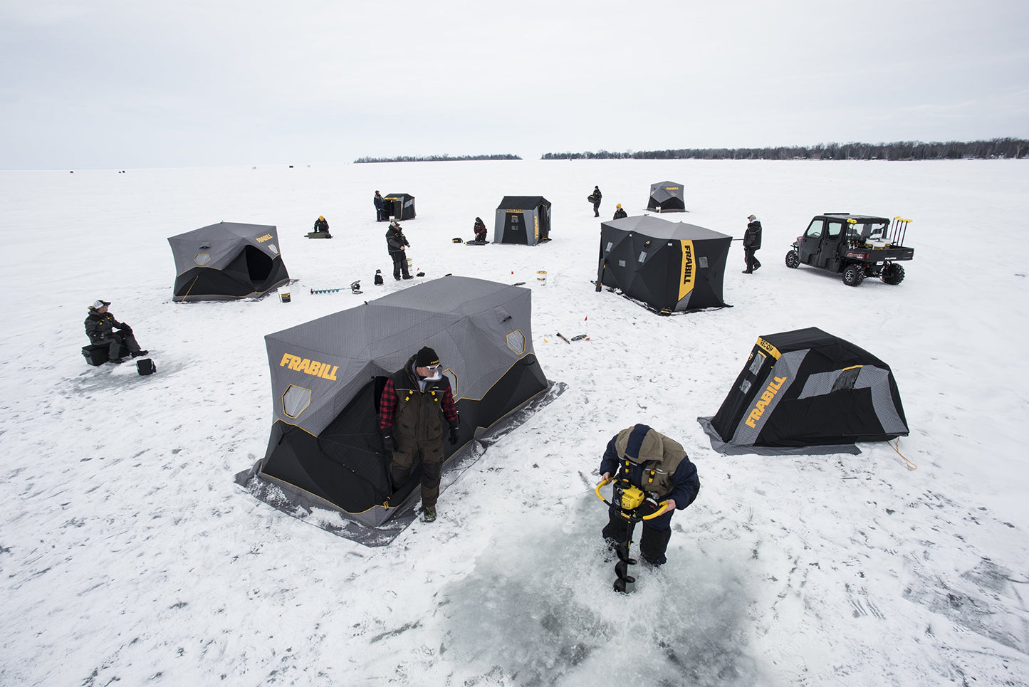 Frabill Hub Shelters | Premium Shelter for Ice-Fishing and Angler Capacities