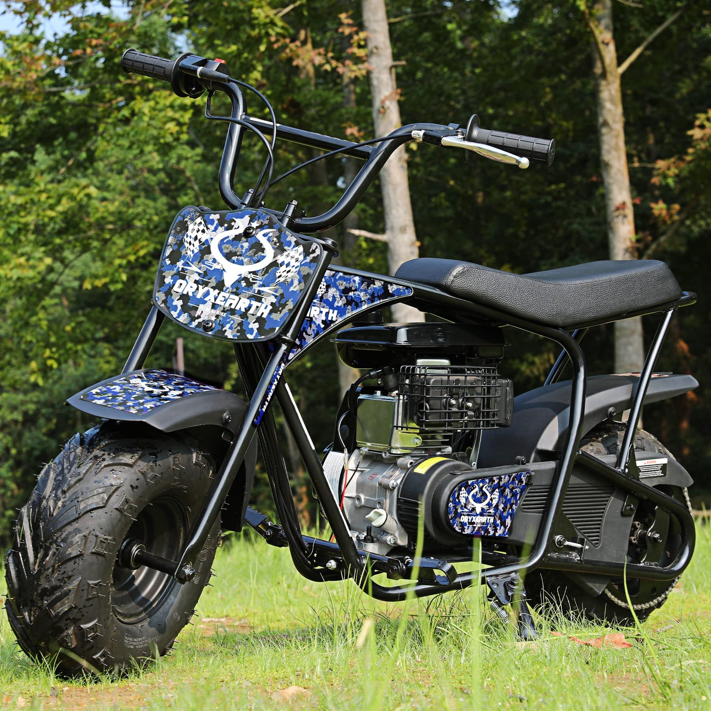 Oryxearth Mini Dirt Bike for Kids, 105CC 4-Stroke Kid Gas Powered Off-Road Pocket Pit Trail Motorcycle W/EPA Approved, Up to 24 Mph Weight Support 185 LBS