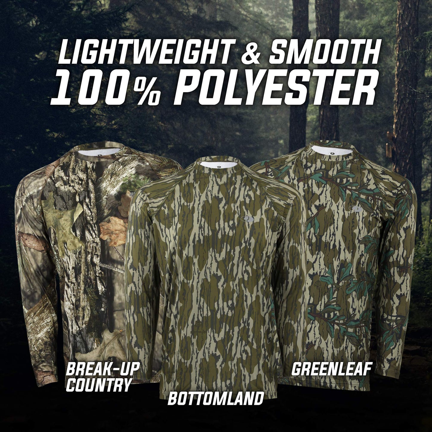 Mossy Oak Camo Hunting Shirts for Men Long Sleeve