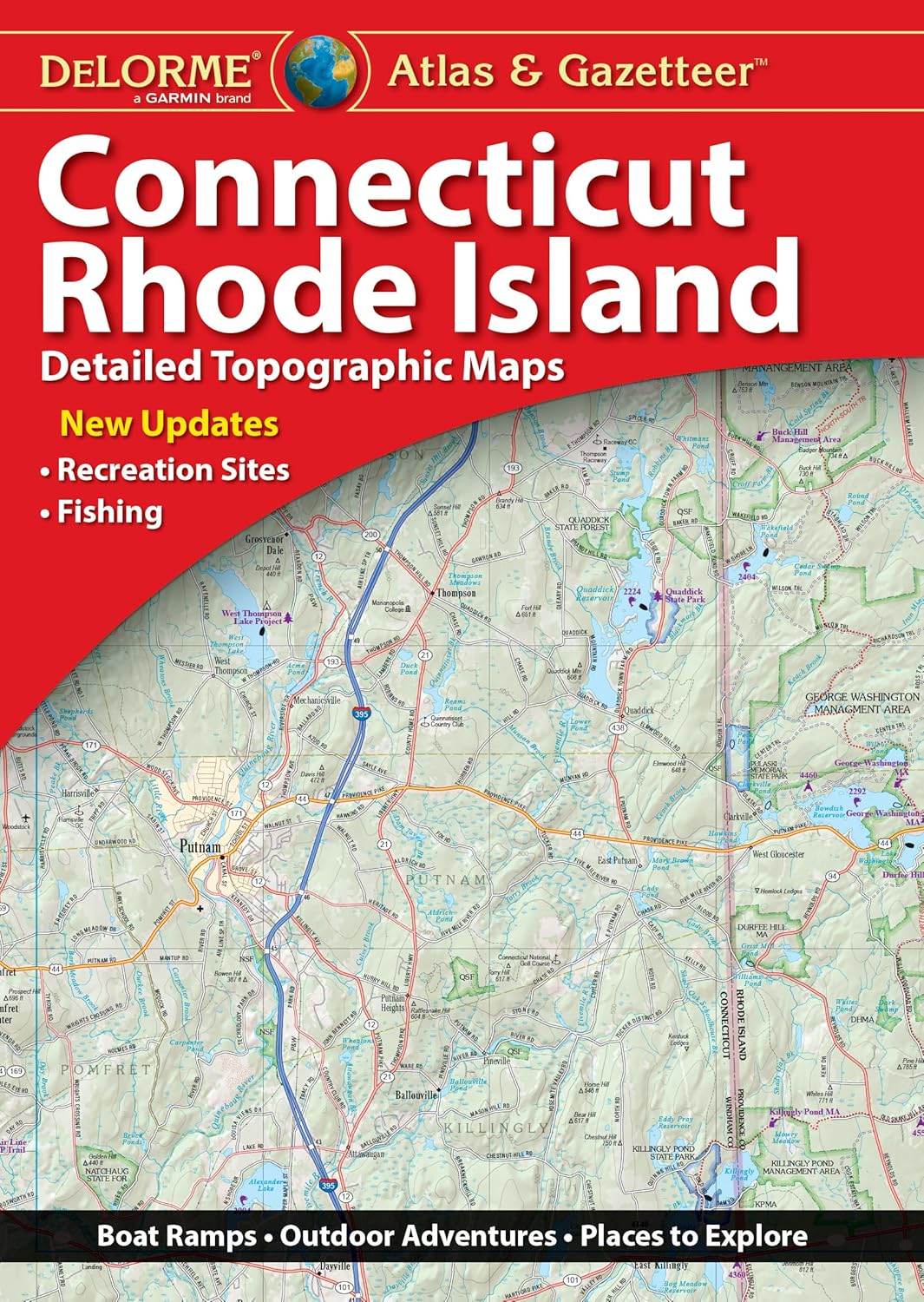 Delorme Atlas & Gazetteer: Connecticut & Rhode Island