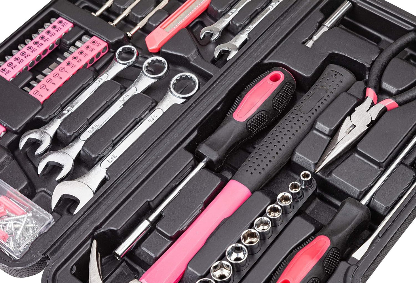 CARTMAN 148 Piece Automotive and Household Tool Set Perfect for Car Enthusiasts and DIY Home Repairs