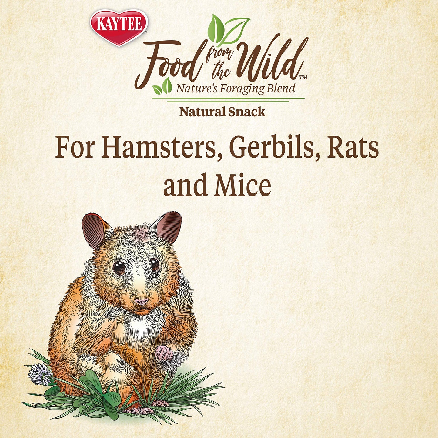 Kaytee Food from The Wild Natural Pet Hamster Food, 2 Pound