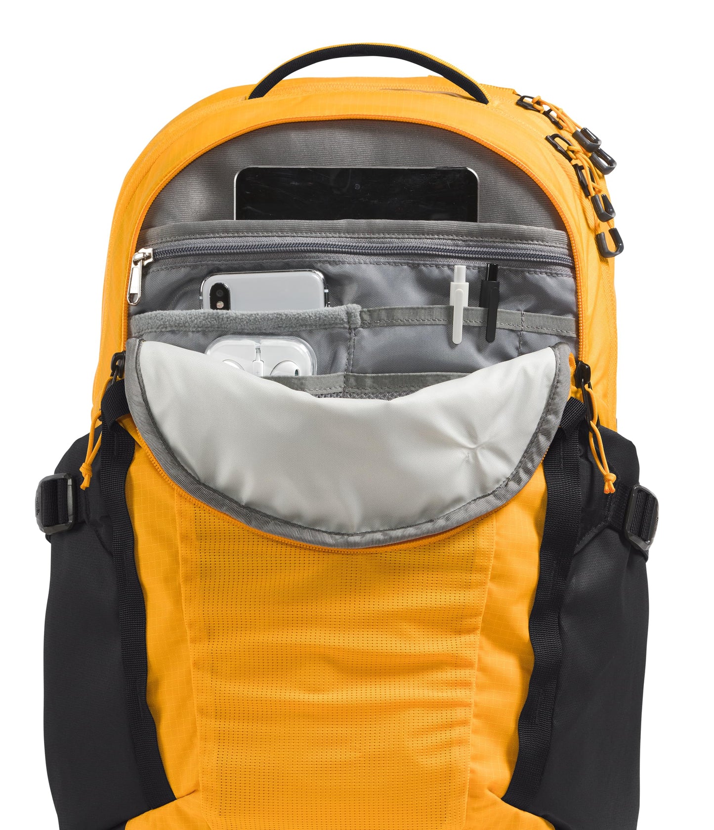 THE NORTH FACE Recon Everyday Laptop Backpack | Daypack with Water Repellent Finish, 16" Laptop Sleeve, 2 Water Bottle Pockets, TNF Black/TNF Black-NPF, One Size