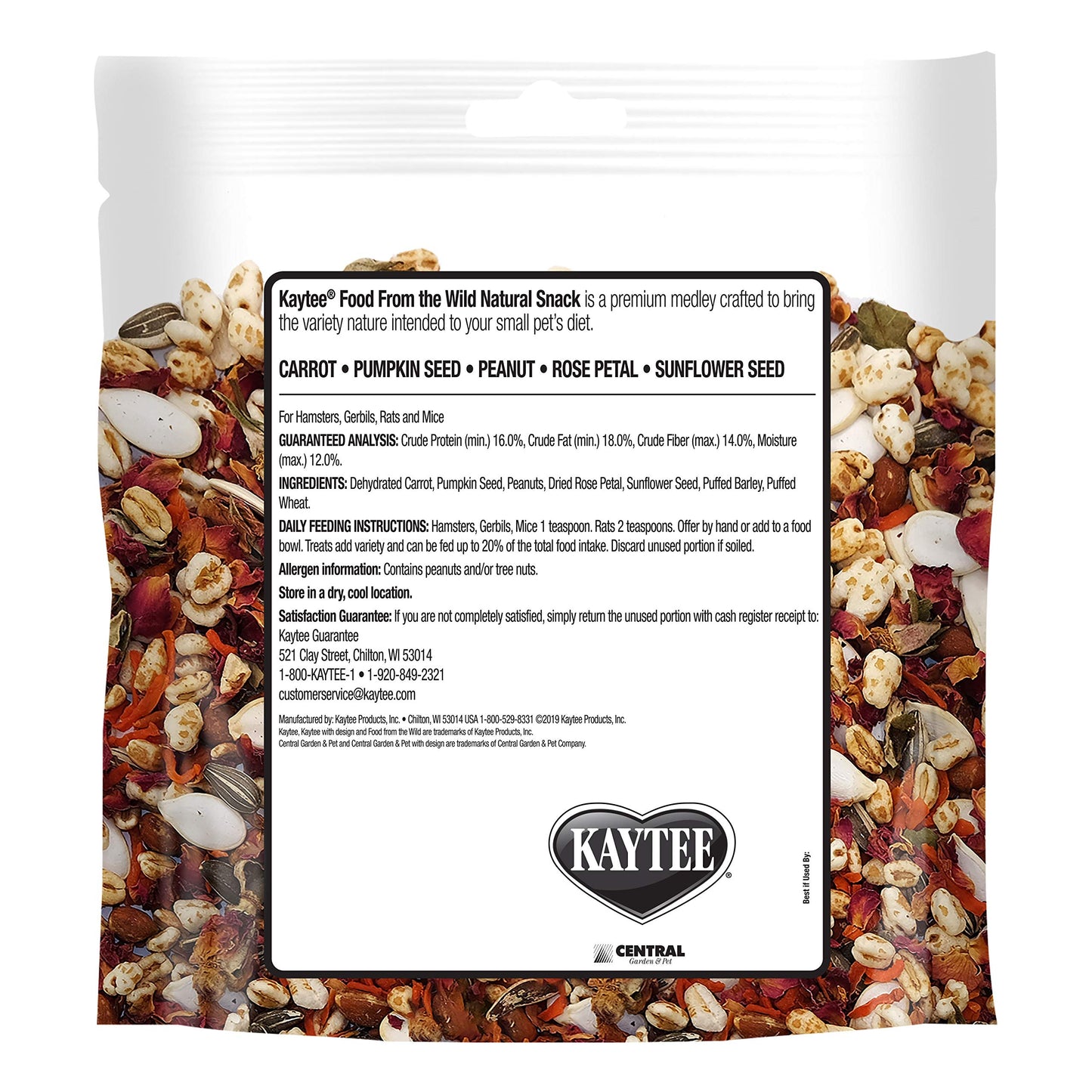 Kaytee Food from The Wild Natural Pet Hamster Food, 2 Pound