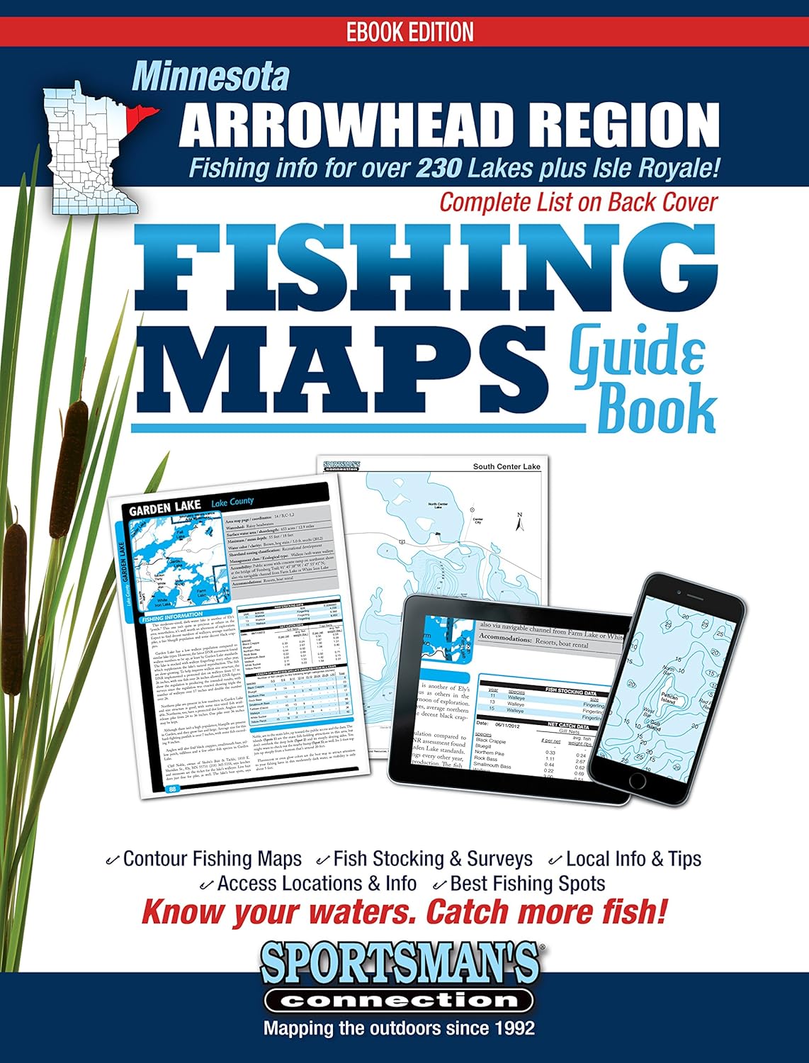 Minnesota - Arrowhead Region Fishing Map Guide