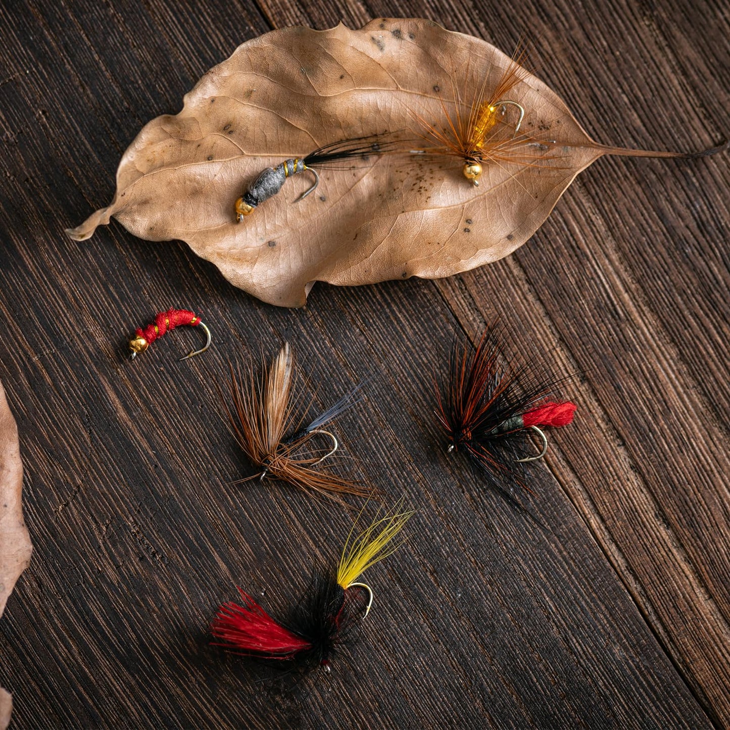Goture Fly Fishing Flies Kit,25pcs/30pcs/100pcs Fly Fishing Lures,Dry Flies Wet Flies Streamers Nymphs Flies, Fly Fishing Assortment Kit for Bass Trout Salmon Fishing