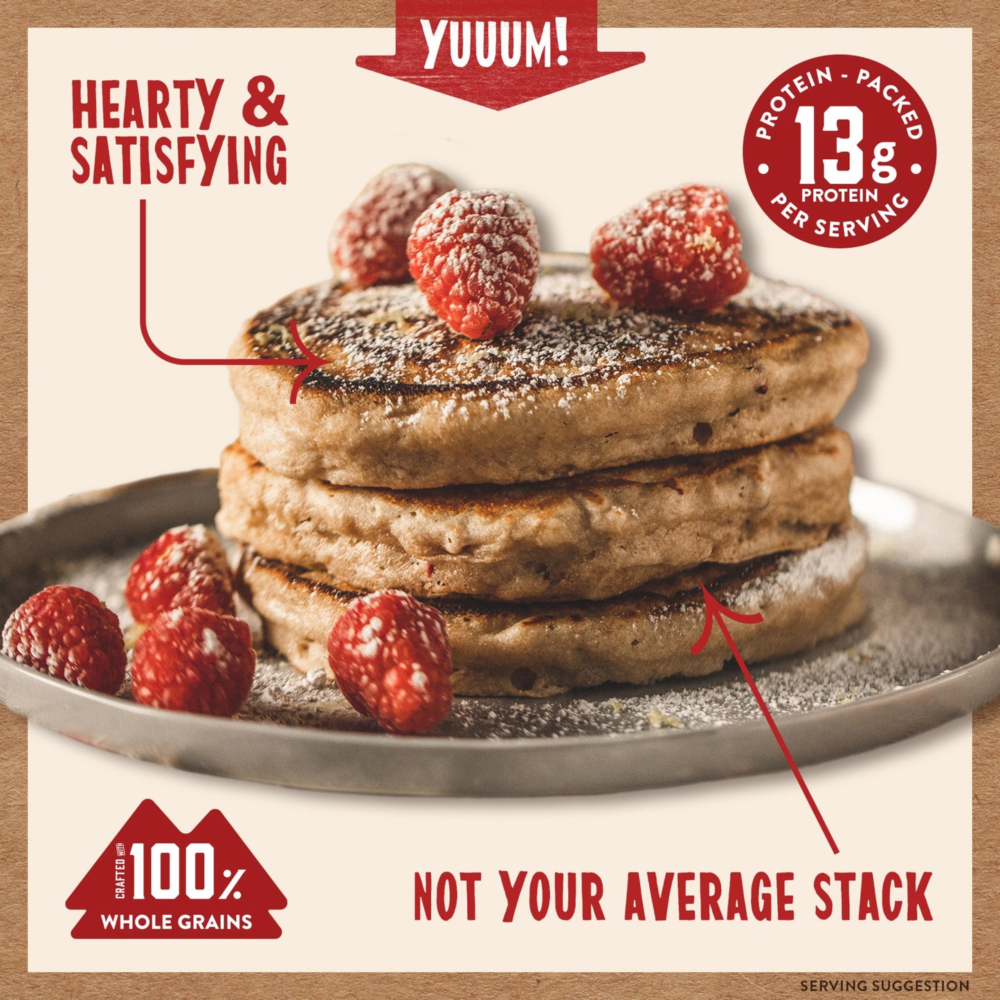 Kodiak Cakes Protein Pancake Power Cakes, Flapjack and Waffle Baking Mix, Buttermilk, 20 Oz, (Pack of 6)