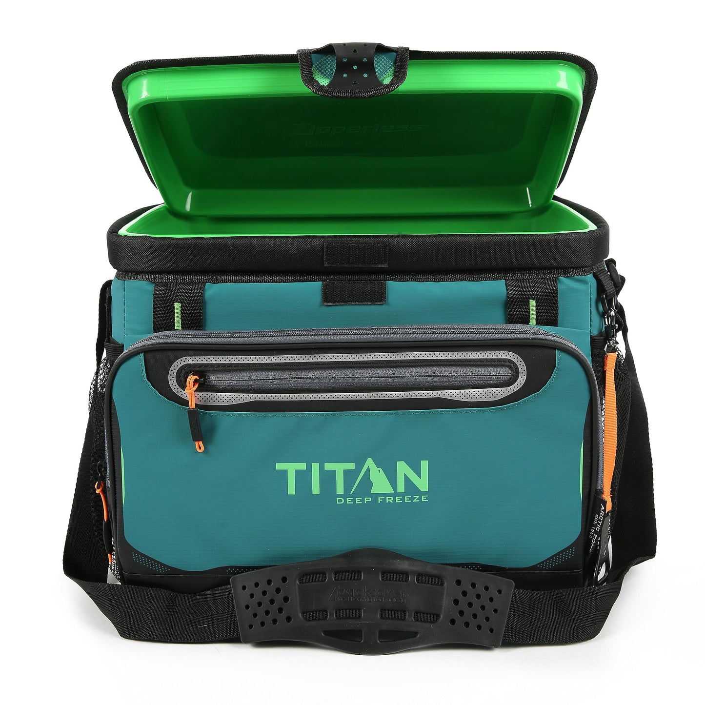 Titan Deep Freeze Cooler Zipperless Hardbody Cooler - Deep Freeze Insulation, HardBody Liner, and SmartShelf