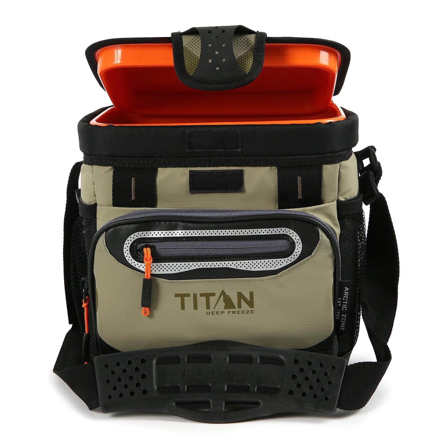 Titan Deep Freeze Cooler Zipperless Hardbody Cooler - Deep Freeze Insulation, HardBody Liner, and SmartShelf