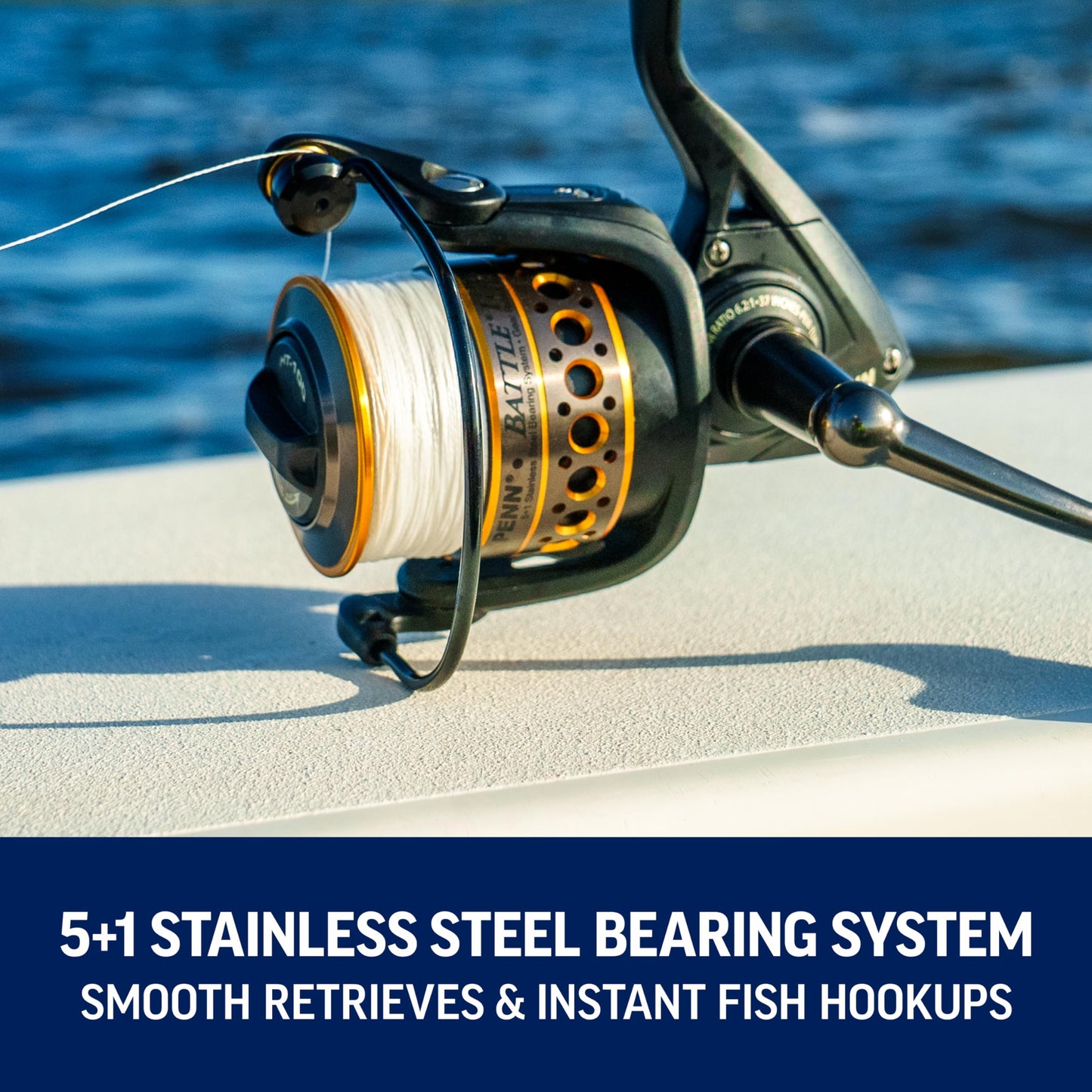 PENN Battle Spinning Reel and Fishing Rod Combo