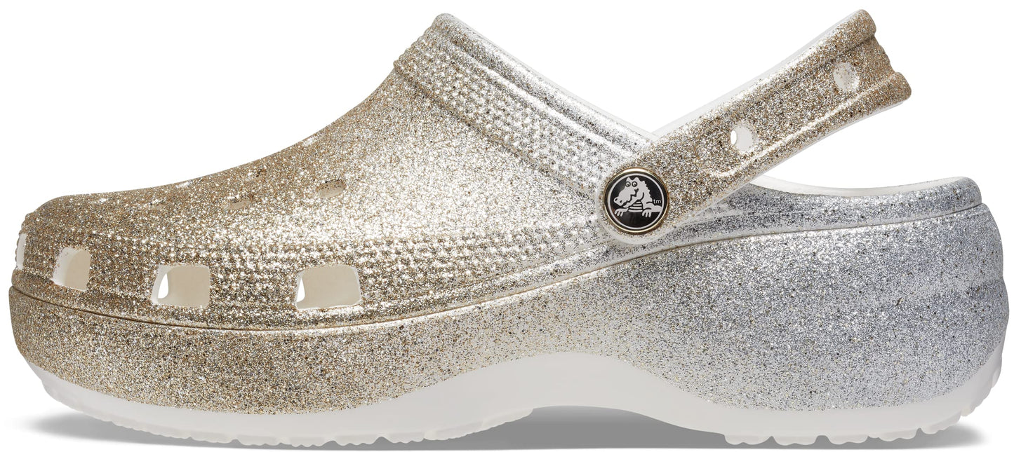 Crocs Women's Classic Platform Glitter Clog