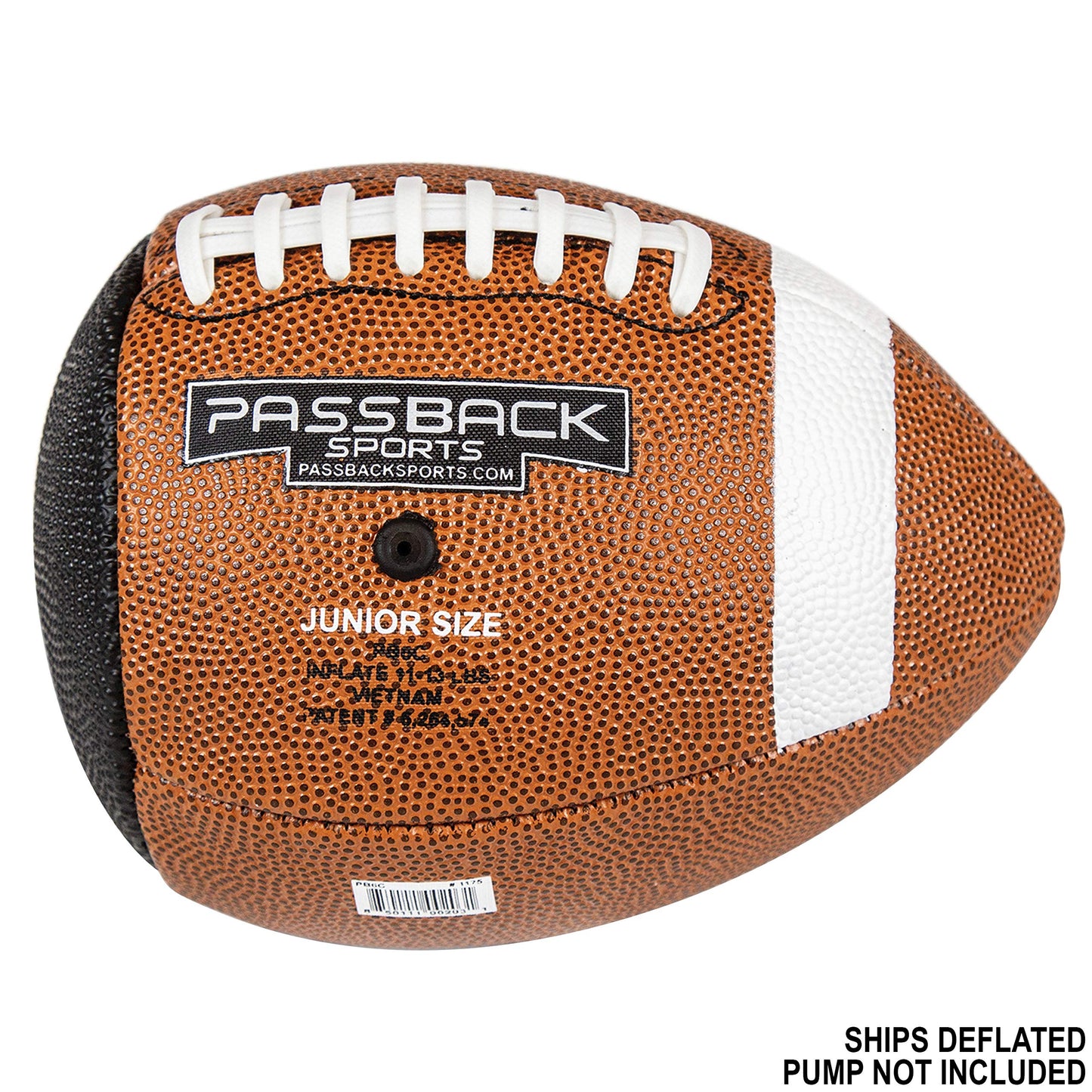 Passback Junior Composite Football, Ages 9-13, Youth Training Football, (Ships Deflated)