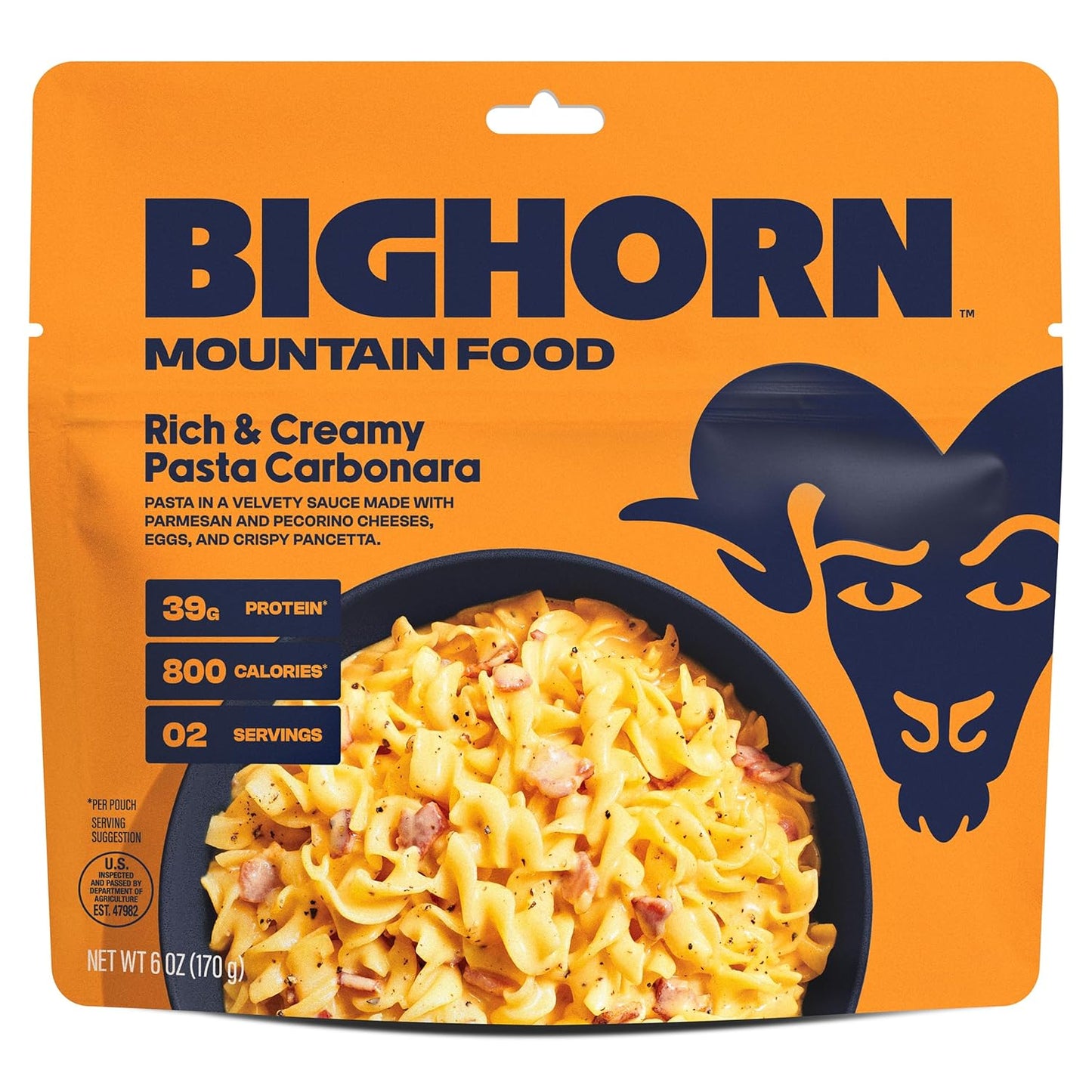 BIGHORN Mountain Food - All In Expedition Pack – contains 6 pouches | 12 servings | 211g Protein | 3,830 Calories – premium freeze dried meals - includes 1 each of our 6 entrees and 1 Insulated Coozie