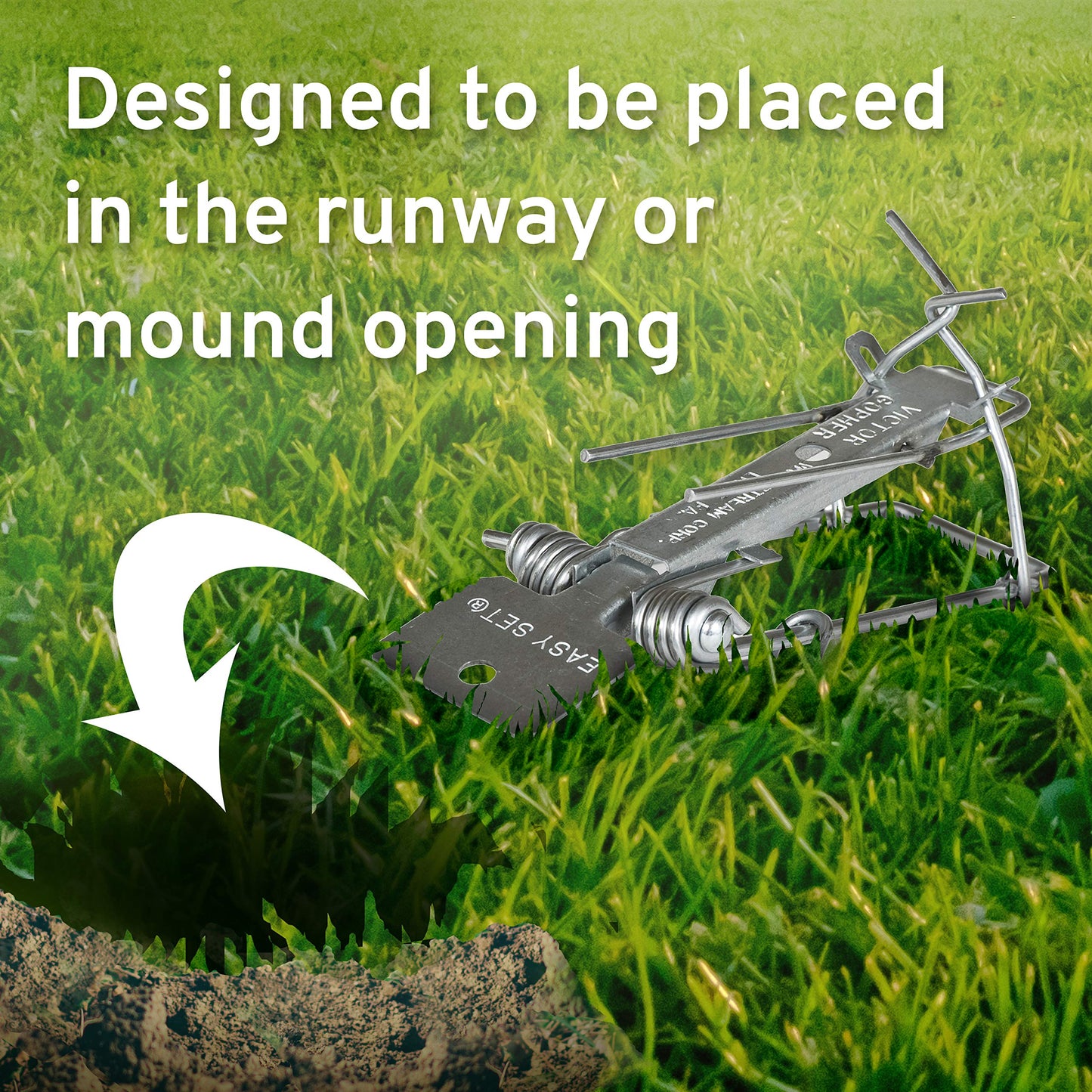 Victor 0611 Easy Set Weather-Resistant Outdoor Gopher Trap 2-Pack