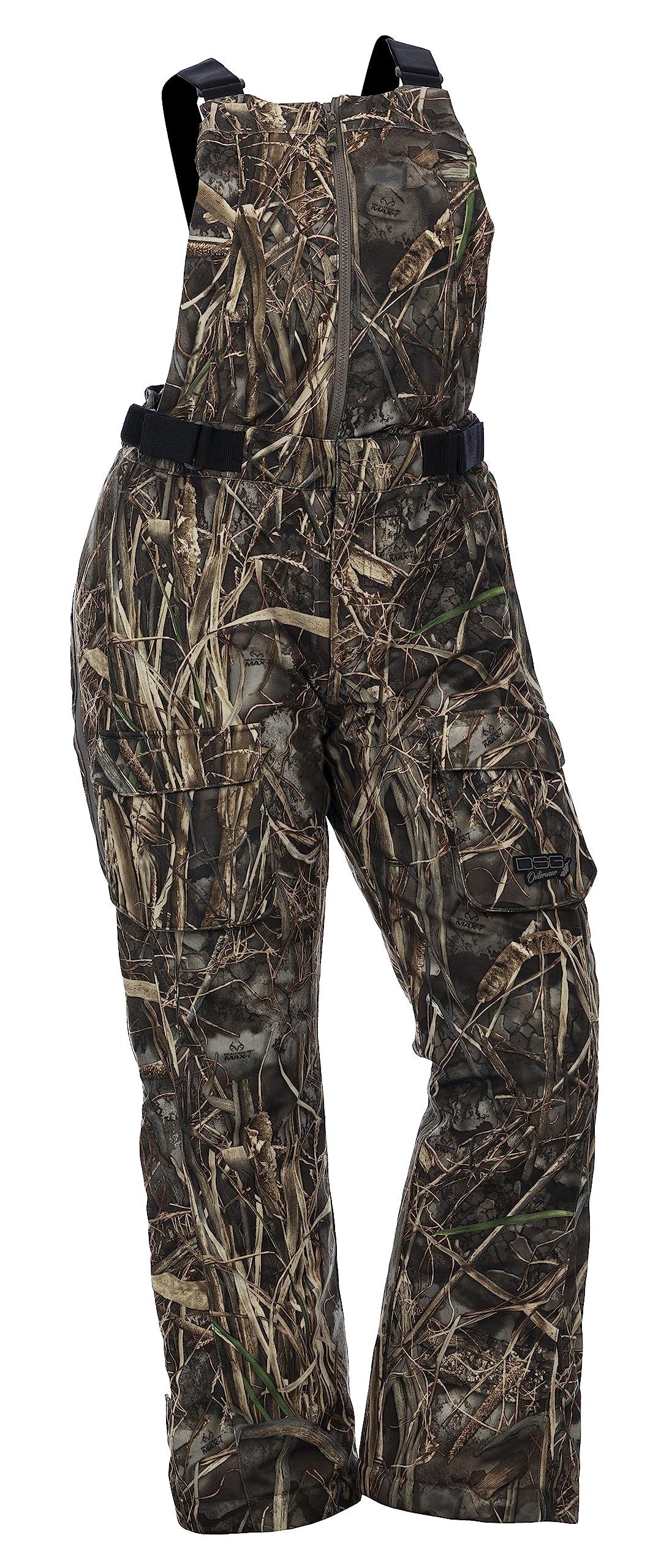DOING SOMETHING GREAT Kylie 5.0 Camouflage Drop Seat Hunting Bibs for Women, DWR Waterproof, Thin Profile 120g Insulated