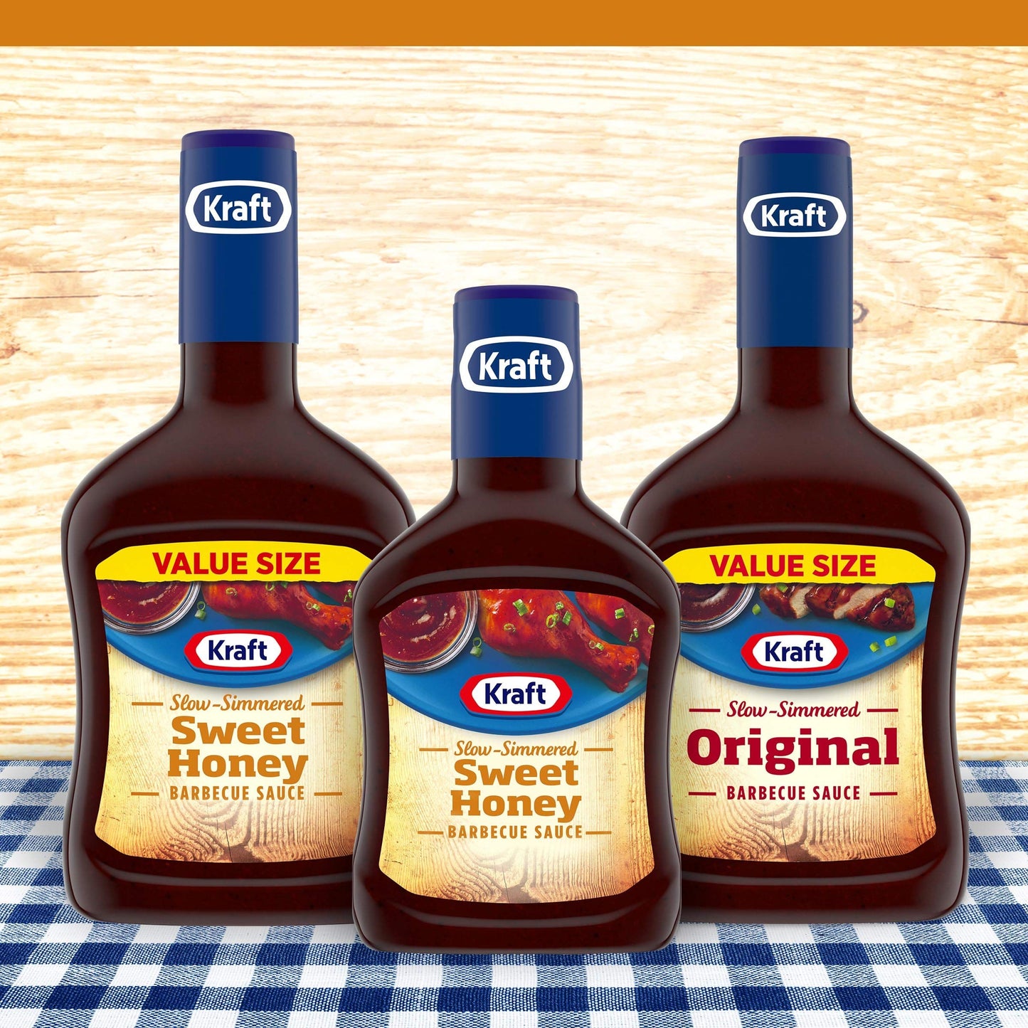 Kraft Sweet Brown Sugar Slow-Simmered Barbecue Sauce, 18 oz Bottle