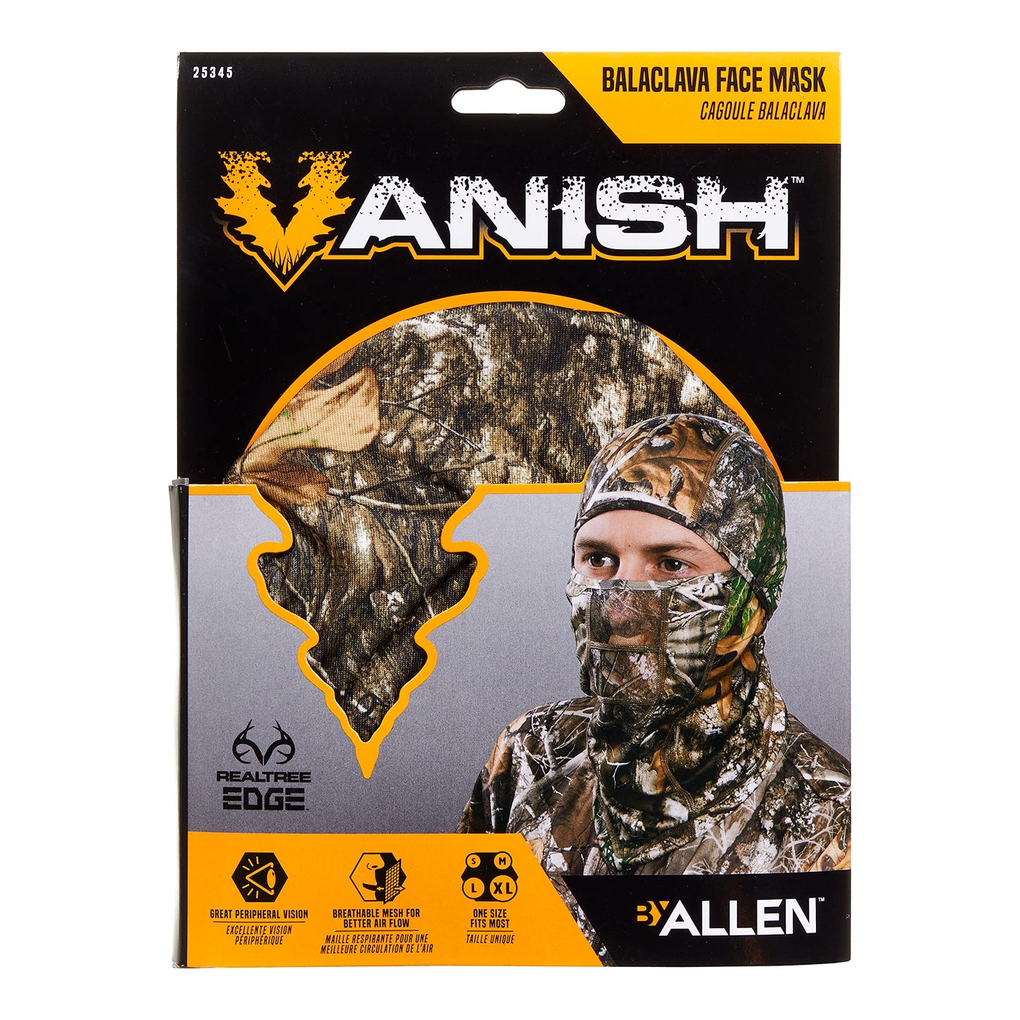 Allen Company Vanish Stretch Fit Camouflage Balaclava, Camo Hunting Face Cover