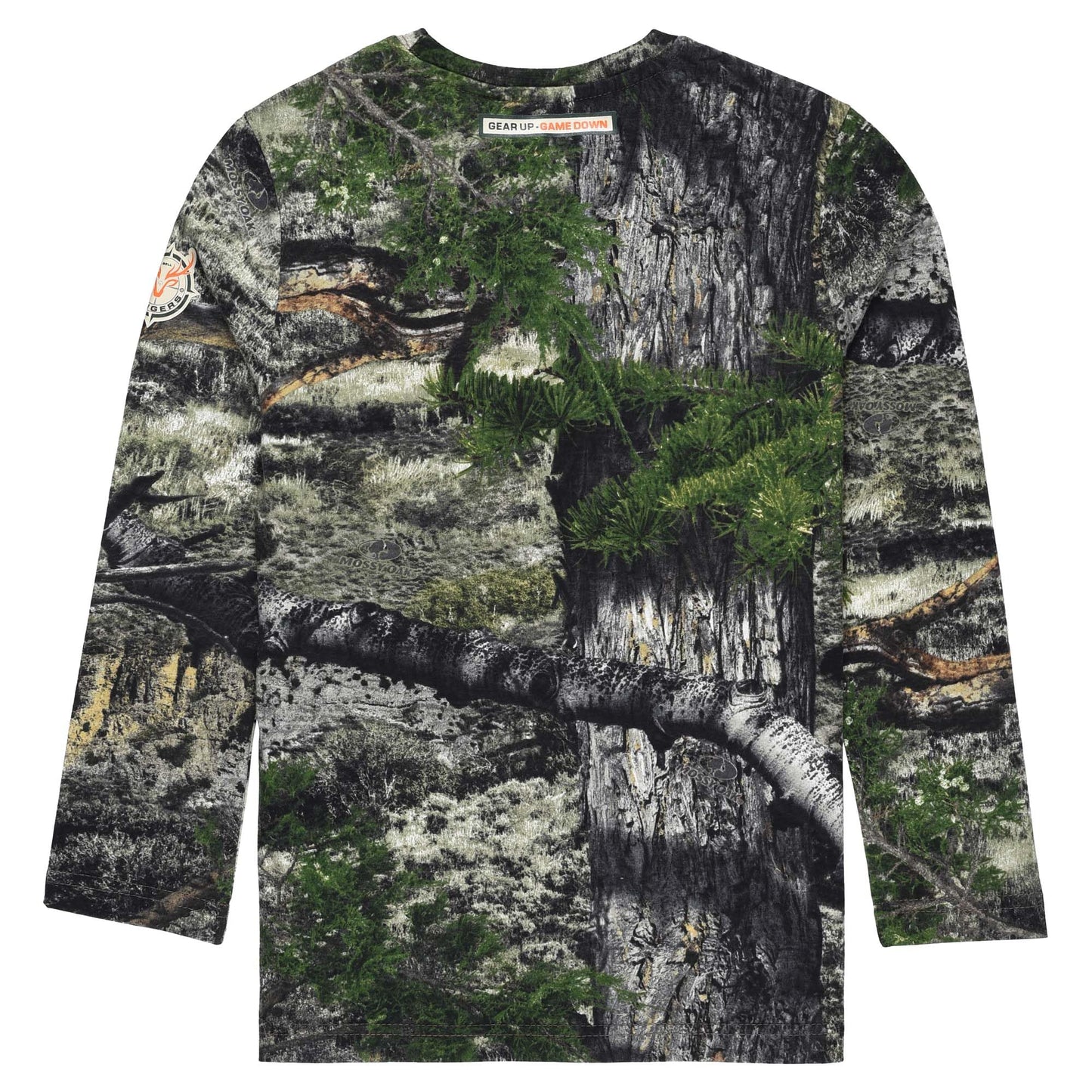 Realtree and Mossy Oak Authentic Youth Camouflage Pattern Long Sleeves Crewneck Tee Shirts for Kids