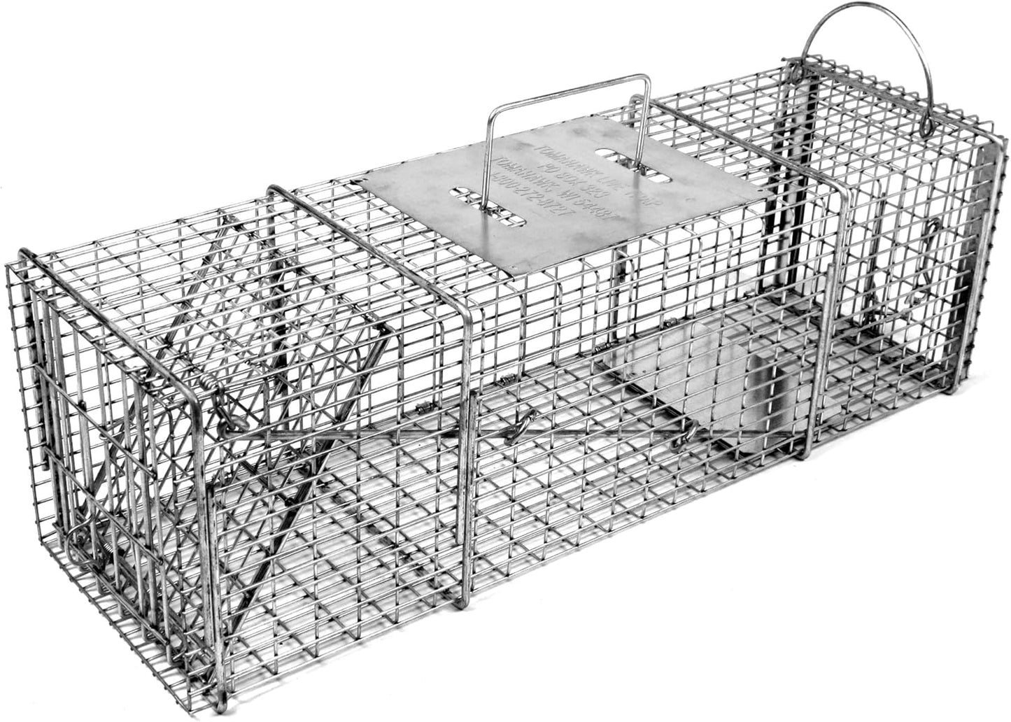 Tomahawk Live Trap Model 605SS - Professional Series Trap with Rear Sliding Door for Skunks, Opossums, Prairie Dogs, Squirrels and Similar Size Animals.