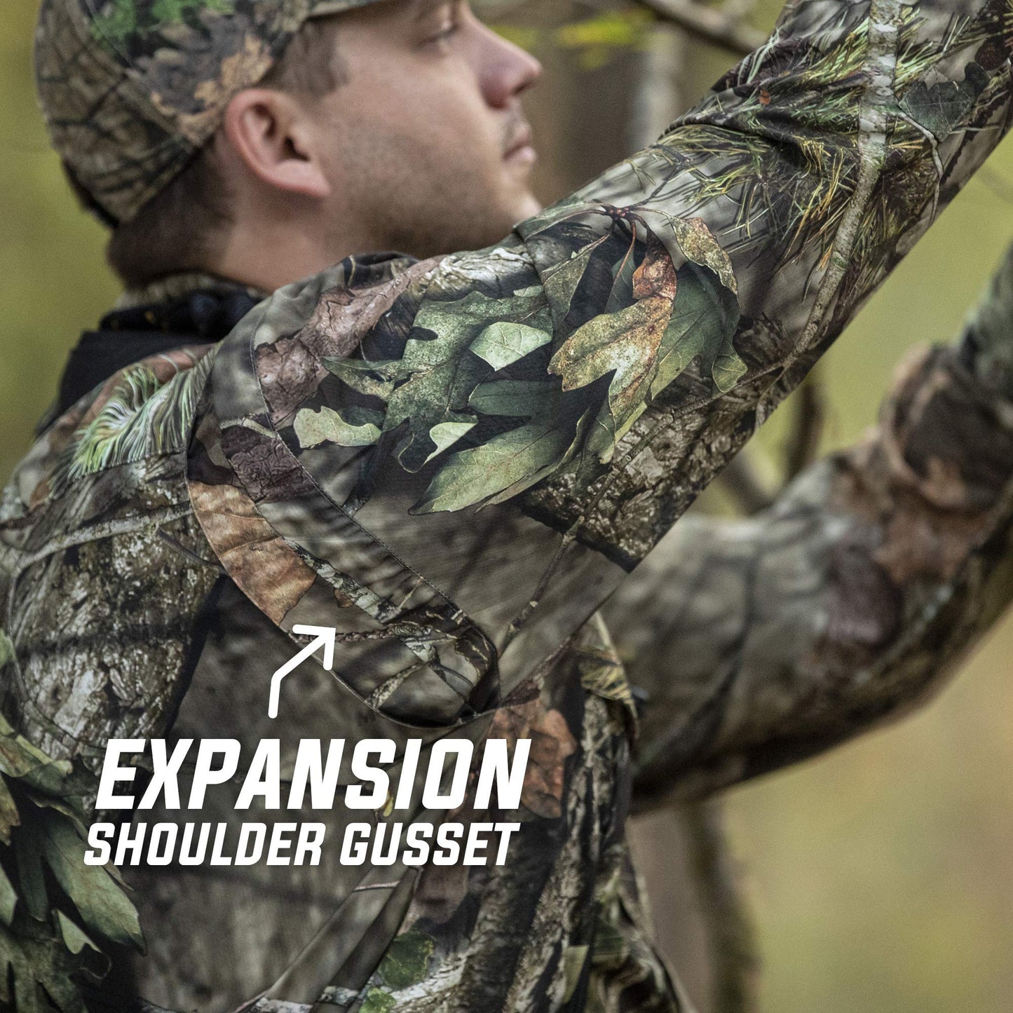 Mossy Oak Men's Tibbee Technical Lightweight Camo Hunting Shirt