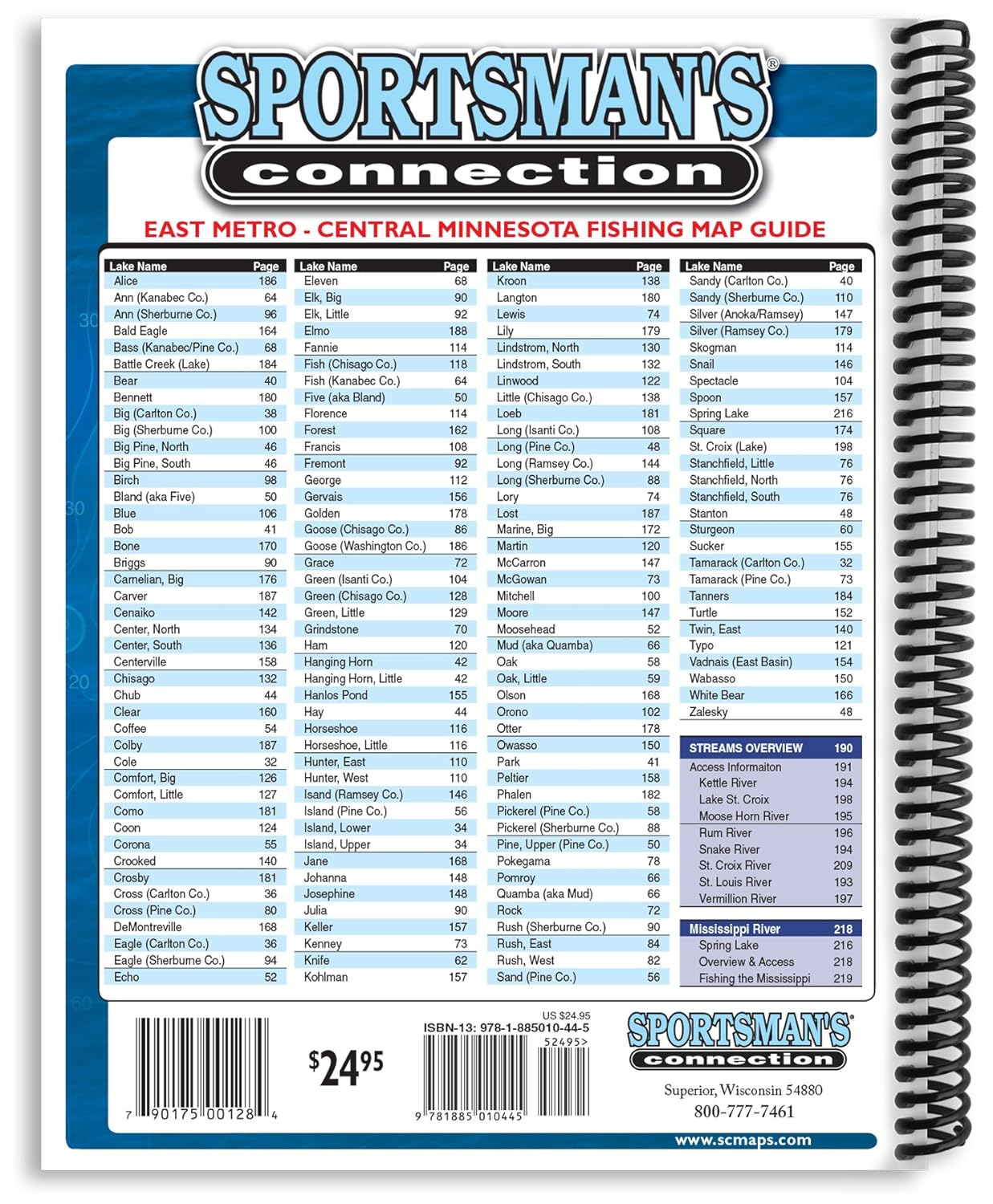 East Metro Area Minnesota Fishing Map Guide