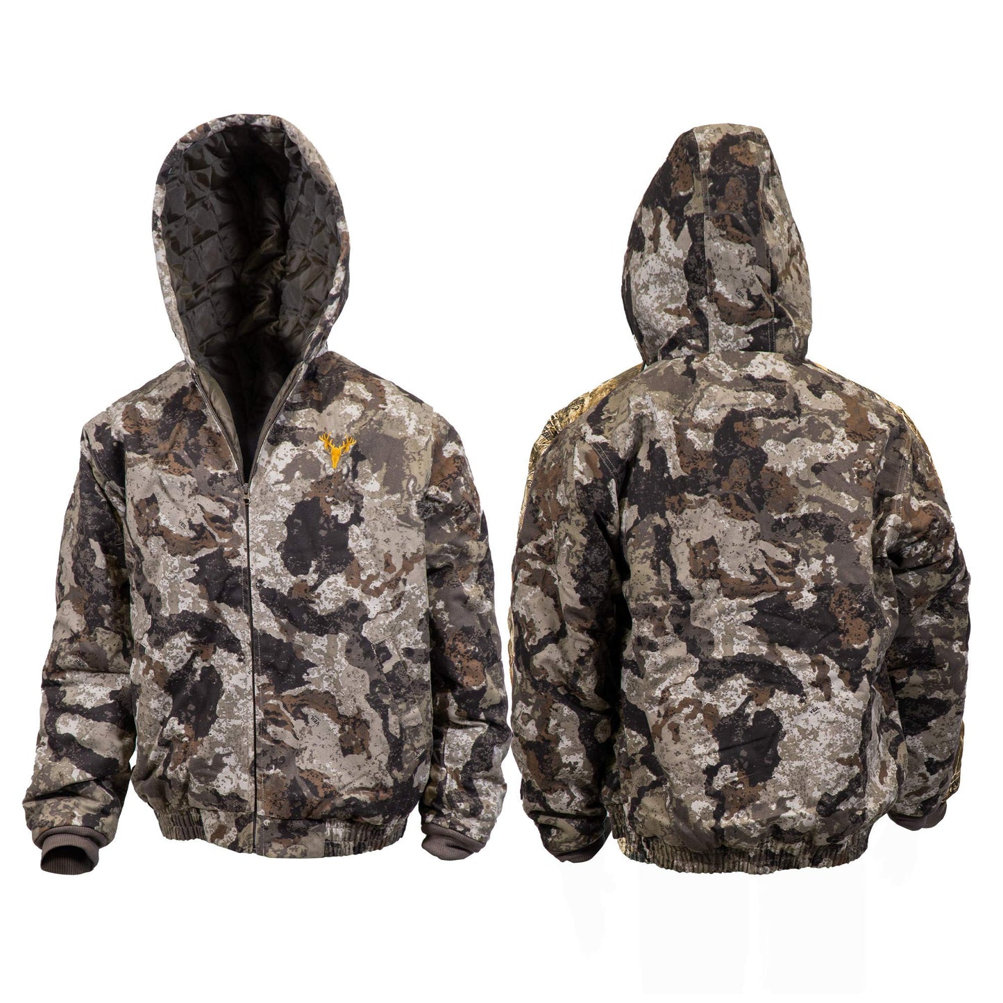 HOT SHOT Youth Insulated Twill Camo Hunting Jacket, Insulated Boy's Winter Coat, Ultra Quiet Camouflage Kids Hunting Gear
