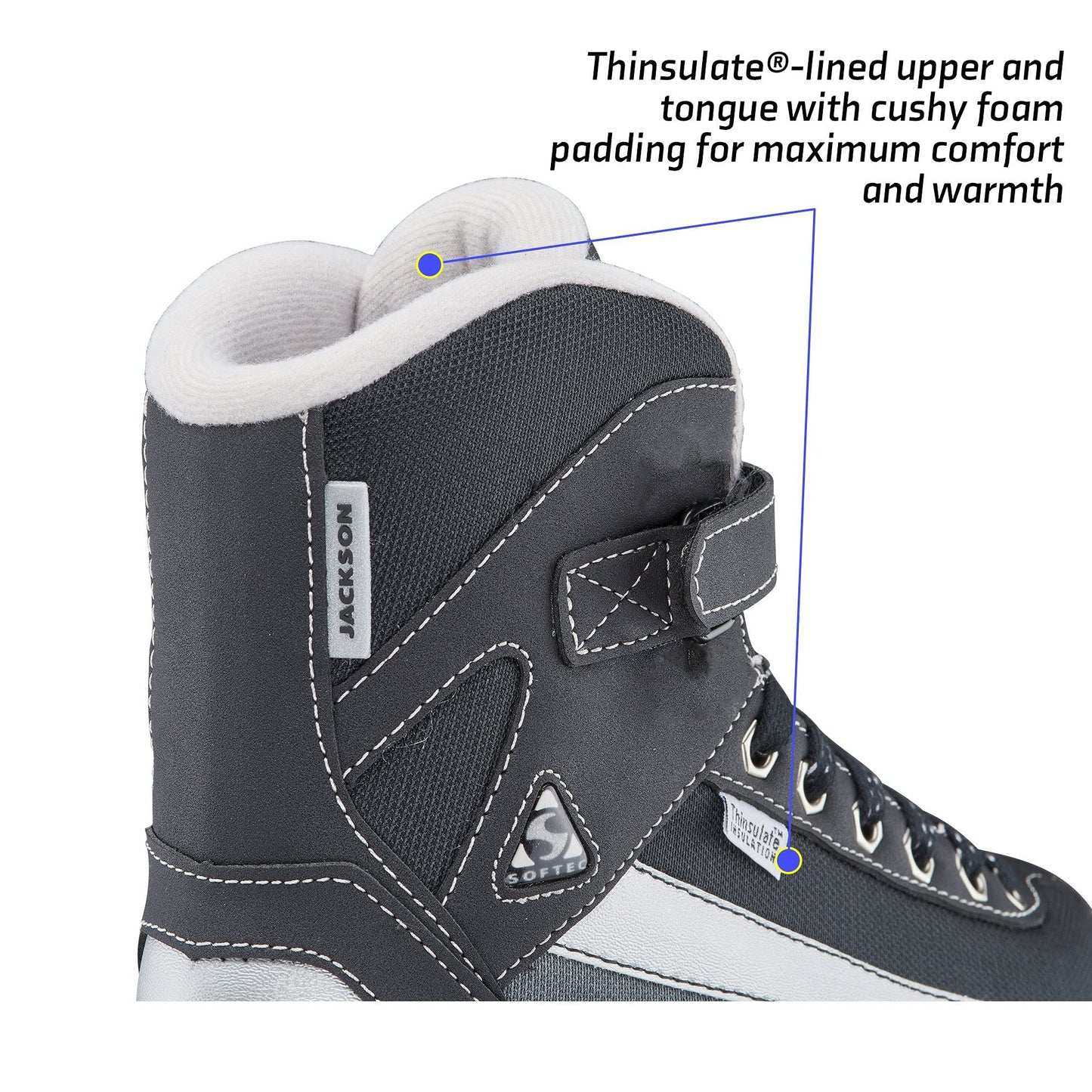 Jackson Ultima Softec Sport Men's/Boy's Recreational Hockey Skate - Mens Size 12
