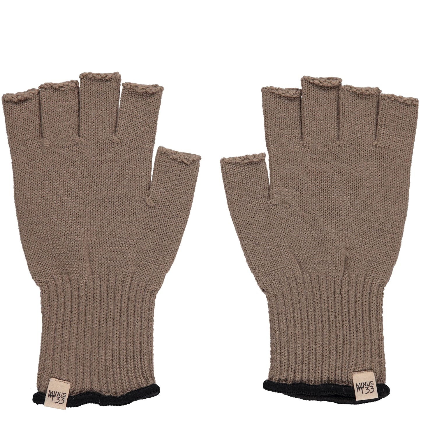 Merino Wool Fingerless Gloves - Half Finger Warm Knitted Gloves