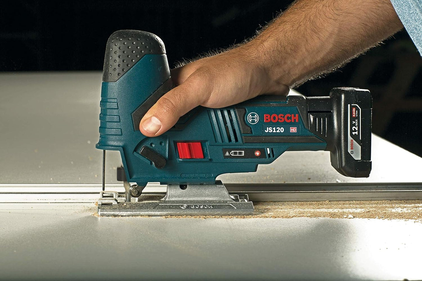 BOSCH JS120N 12V Max Barrel Grip Jig Saw, Cordless, Variable Speed, Tool-free Blade Change (Bare Tool)