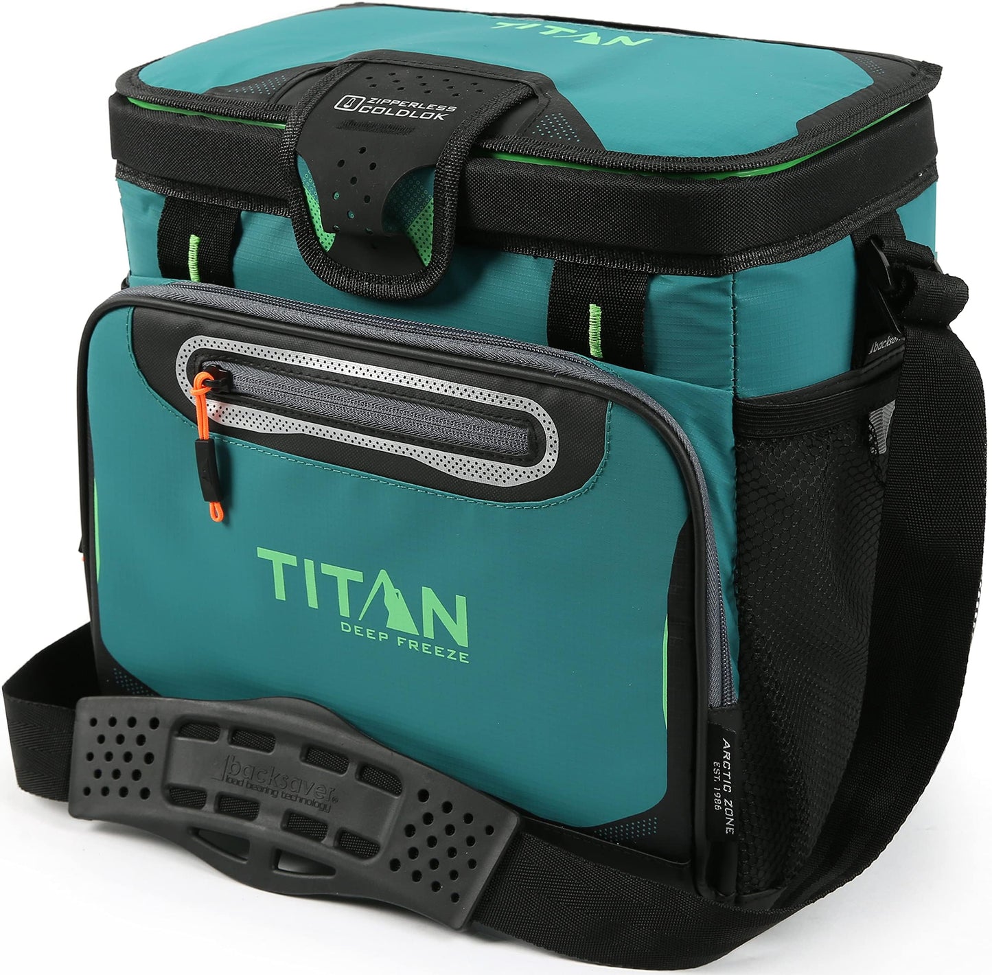 Titan Deep Freeze Cooler Zipperless Hardbody Cooler - Deep Freeze Insulation, HardBody Liner, and SmartShelf