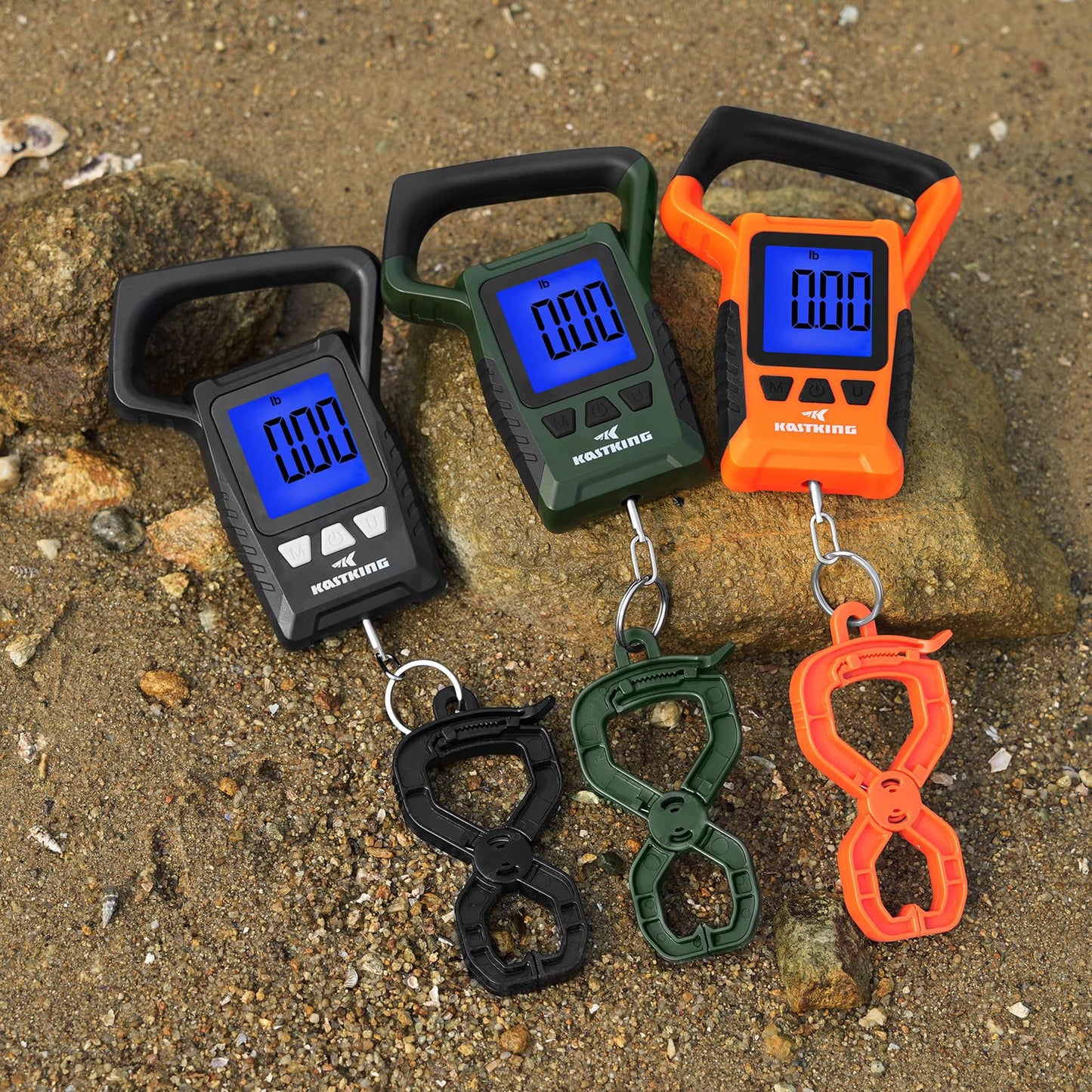 KastKing Fish Scale, WideView Floating Waterproof Digital Scale, 2.5” Large LCD Display, 110lb Capacity, Multi-Mode Pound/Ounces & Kilograms, Stores up to 9 Weights, Fishing Gifts for Men