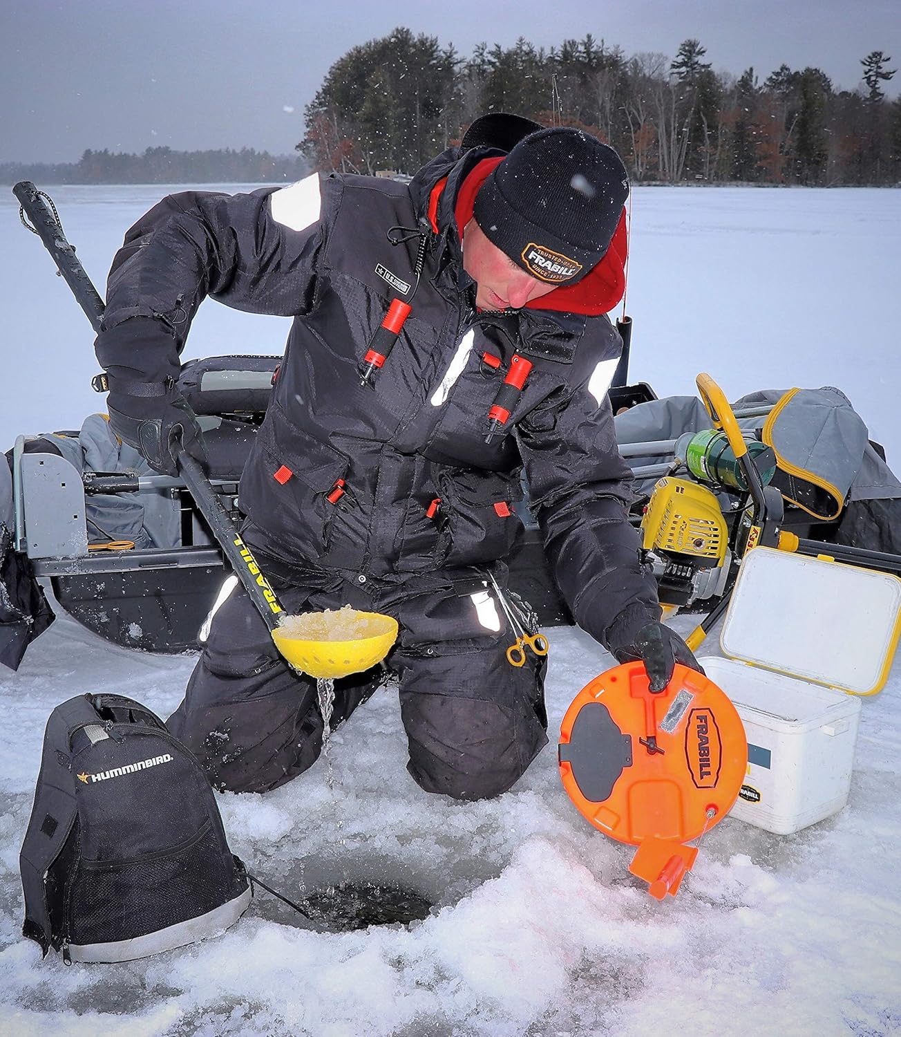 Frabill Ice Scooper | Extra-Large Ladle For Scooping Out Ice While Ice Fishing