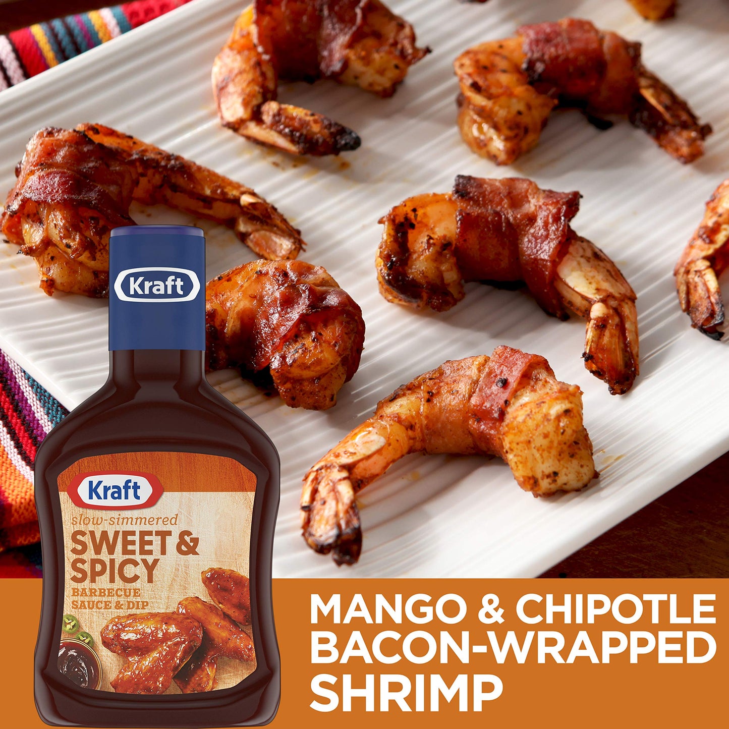 Kraft Sweet Brown Sugar Slow-Simmered Barbecue Sauce, 18 oz Bottle