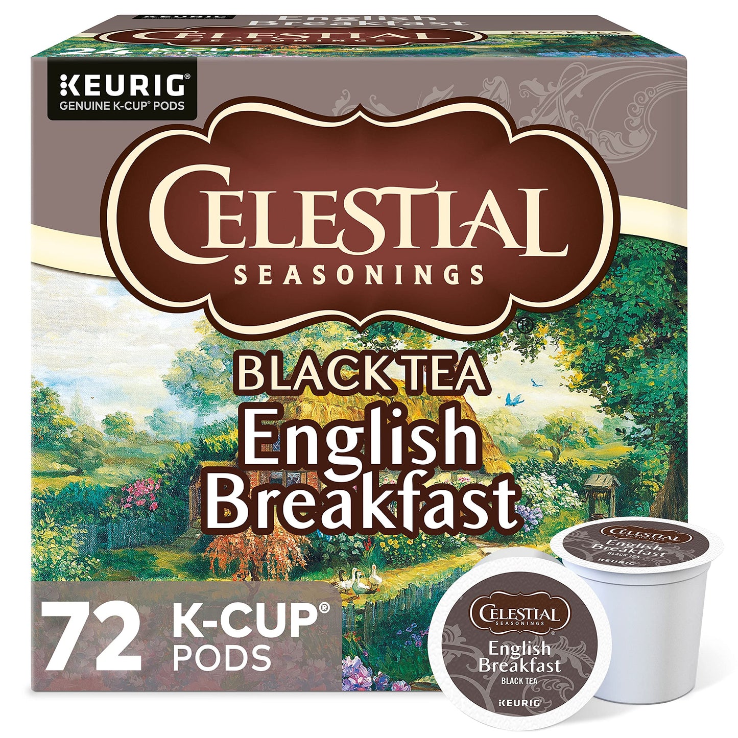 Celestial Seasonings English Breakfast Black Tea, Single-Serve Keurig K-Cup Pods, 96 Count