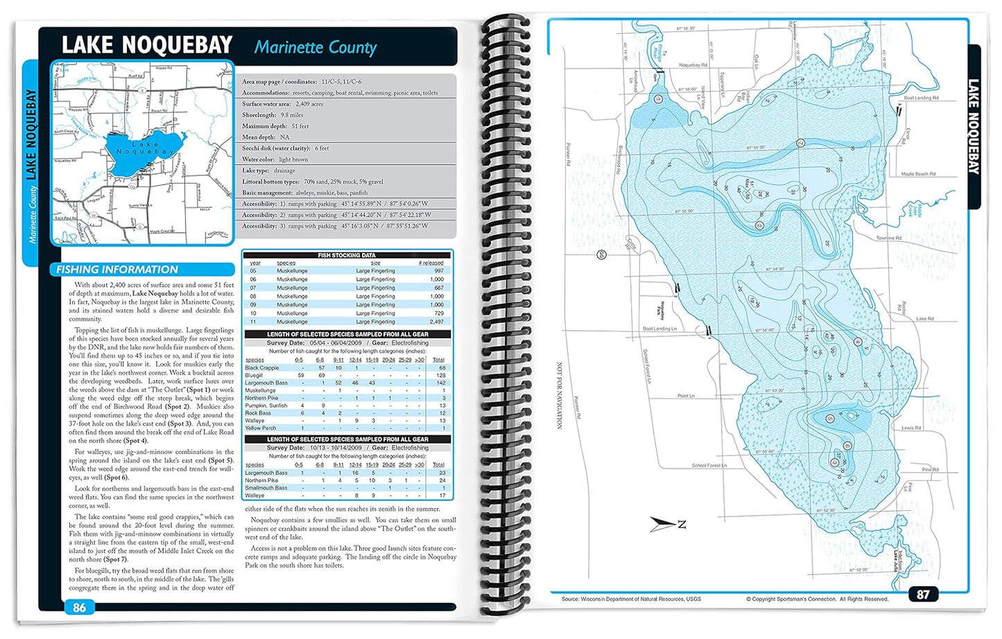 Central-Northeast Wisconsin Fishing Map Guide