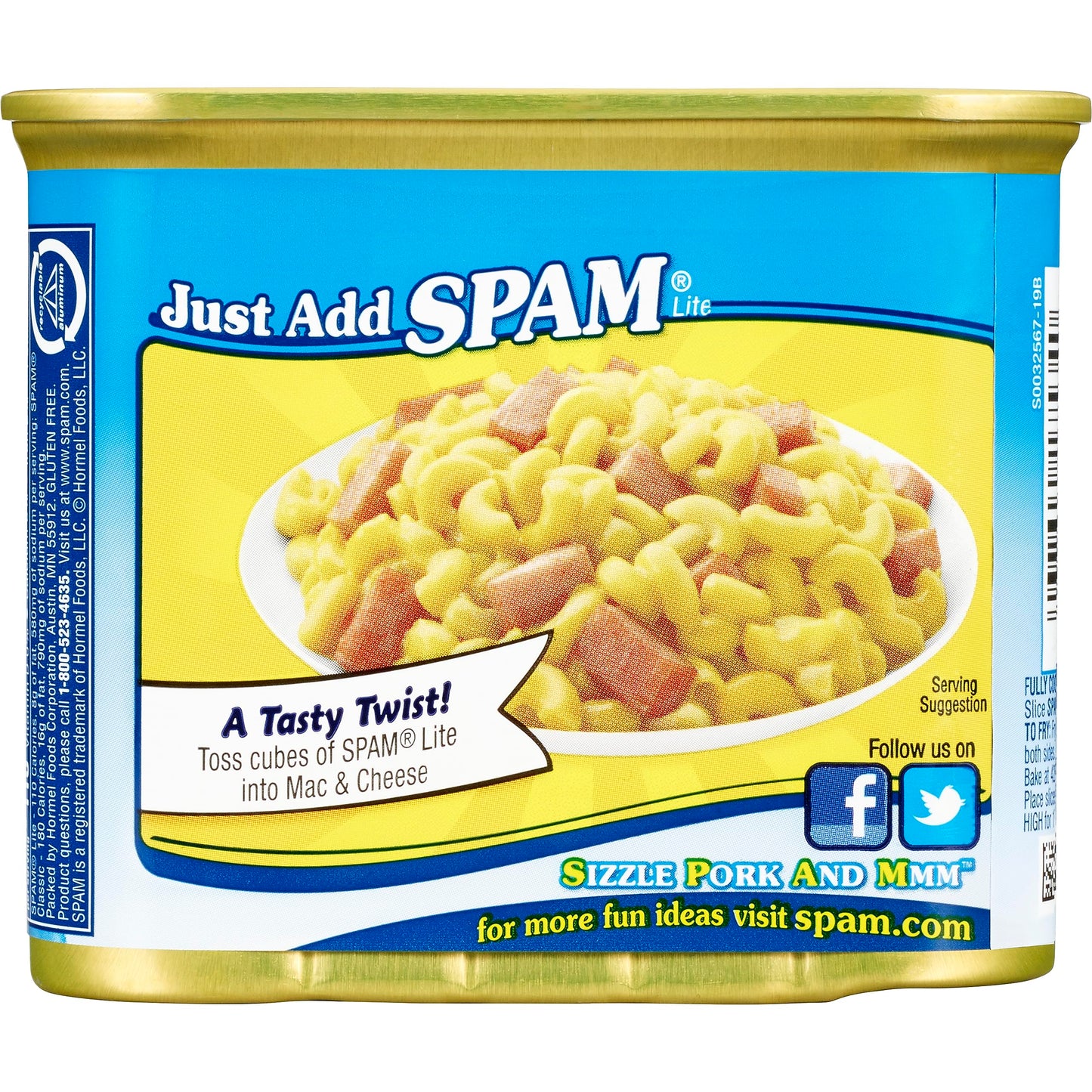 SPAM 25% Less Sodium, 7 oz. can (12-pack)