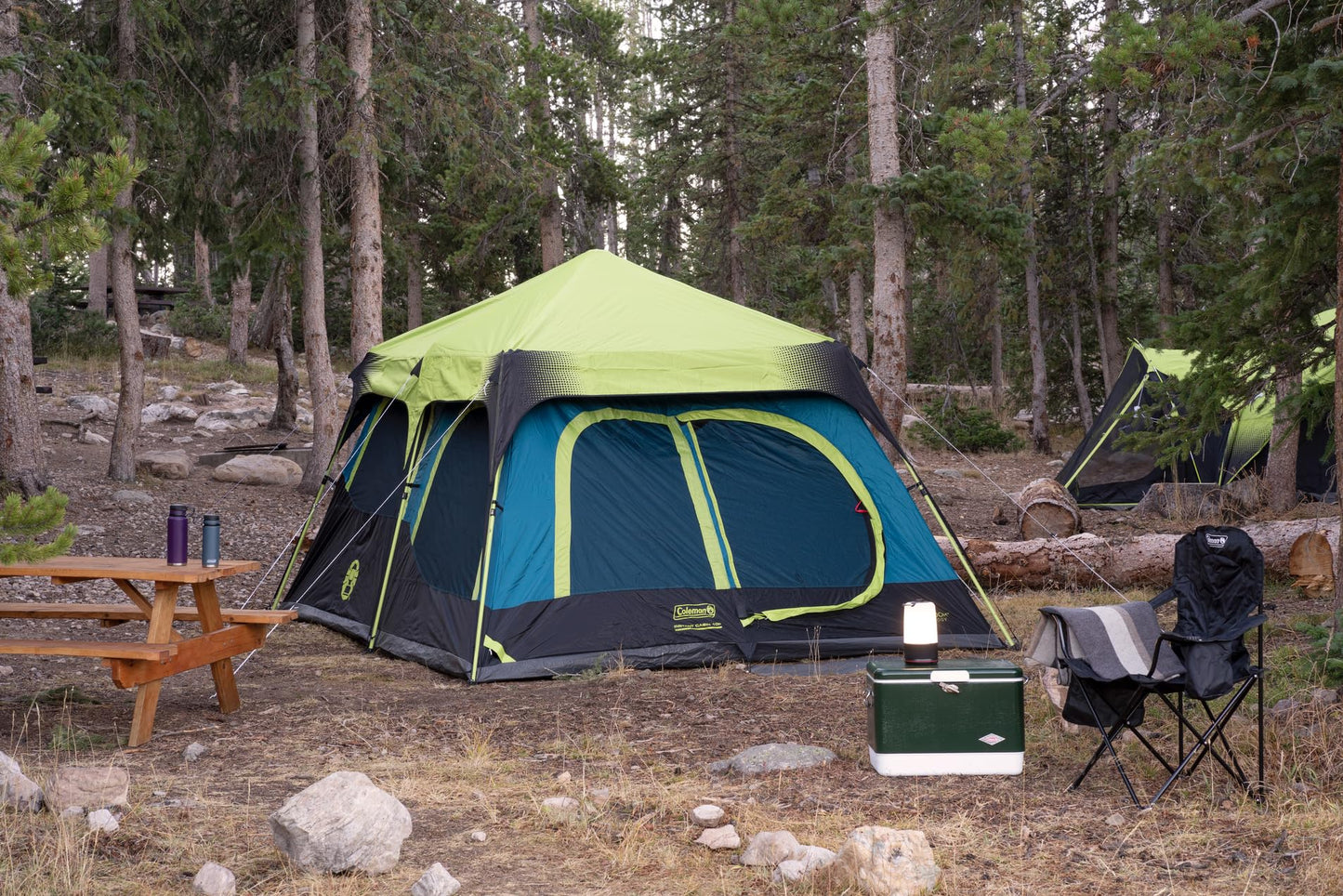 Coleman Instant Tent with 1-Minute Setup, 10-Person Tent with Pre-Attached Poles, Air Vent, & Carry Bag
