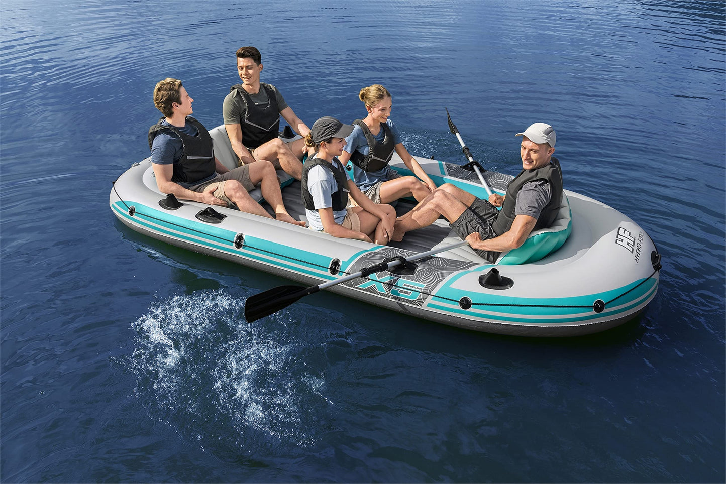 Bestway Hydro-Force Inflatable Raft Set | Inflatable Boat for Kids and Adults | Great for Ponds, Lakes, Rivers