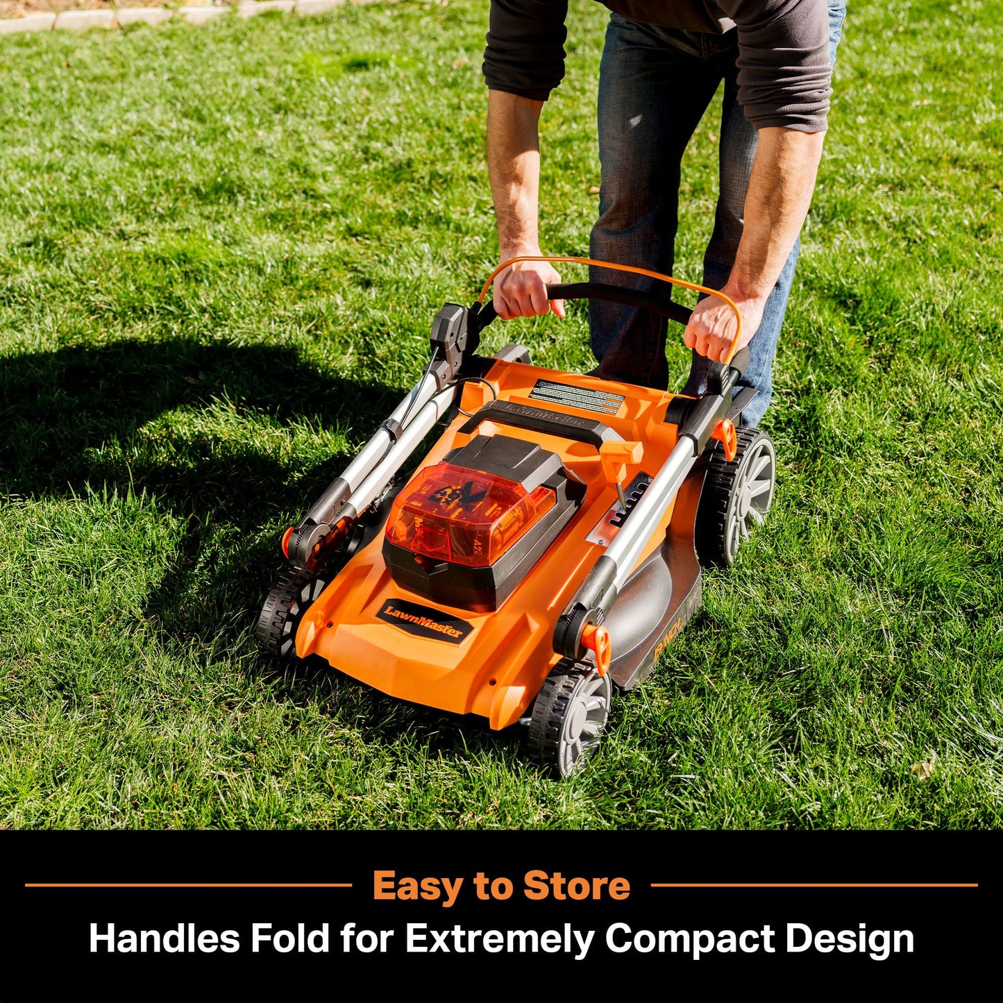 LawnMaster MEB1216K Electric Lawn Mower 16-Inch 12AMP