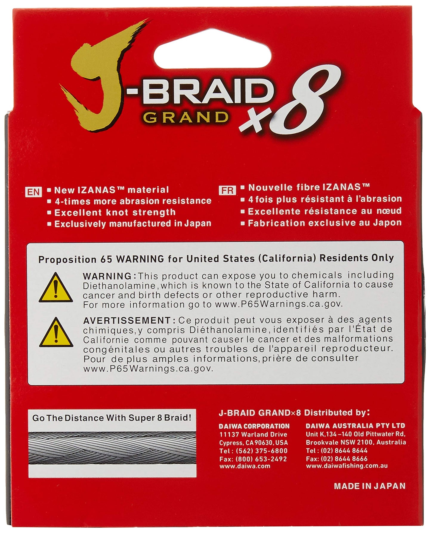 Daiwa J-Braid Grand 8 X 300 YDS Filler Spool