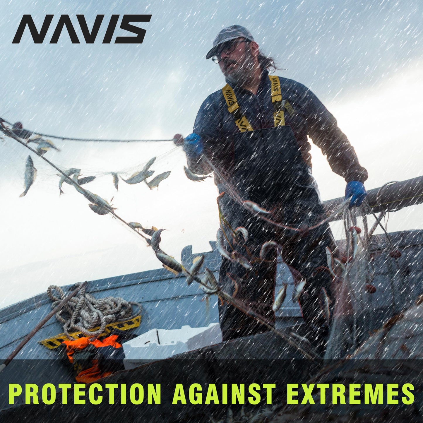 Men's Workwear PRO Rain Suit - Waterproof Jacket and Bib Pants 3-piece Set for Ultimate Safety and Comfort