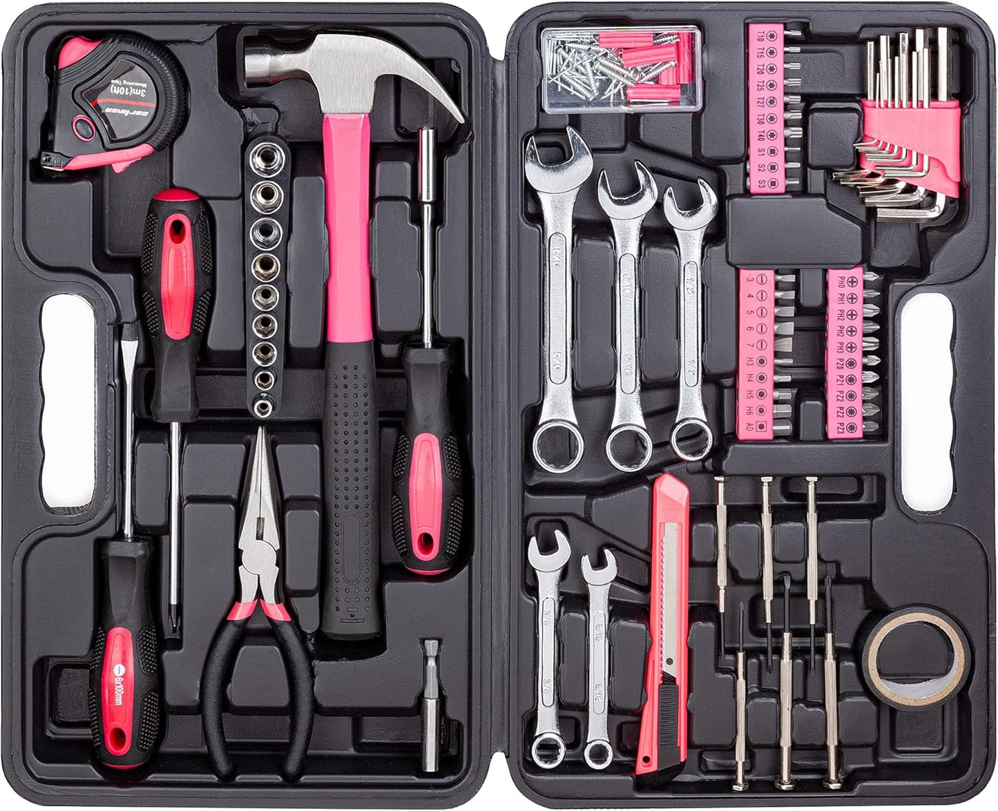 CARTMAN 148 Piece Automotive and Household Tool Set Perfect for Car Enthusiasts and DIY Home Repairs